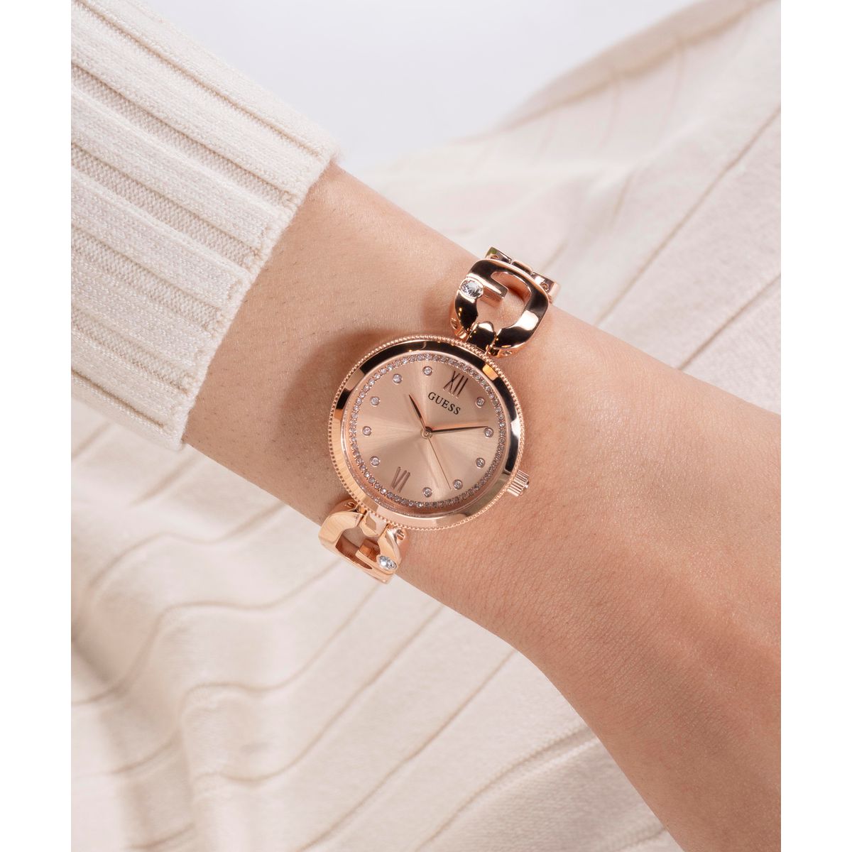 Guess empower Women Quartz Rose Gold Dial Analog Stainless Steel Watch GW0759L3 - view 4