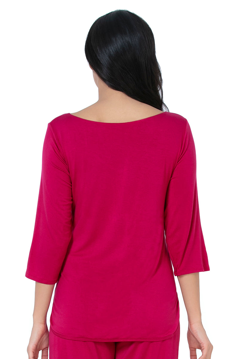 Amante Lace Touch Sleep Top - Granita - view 3