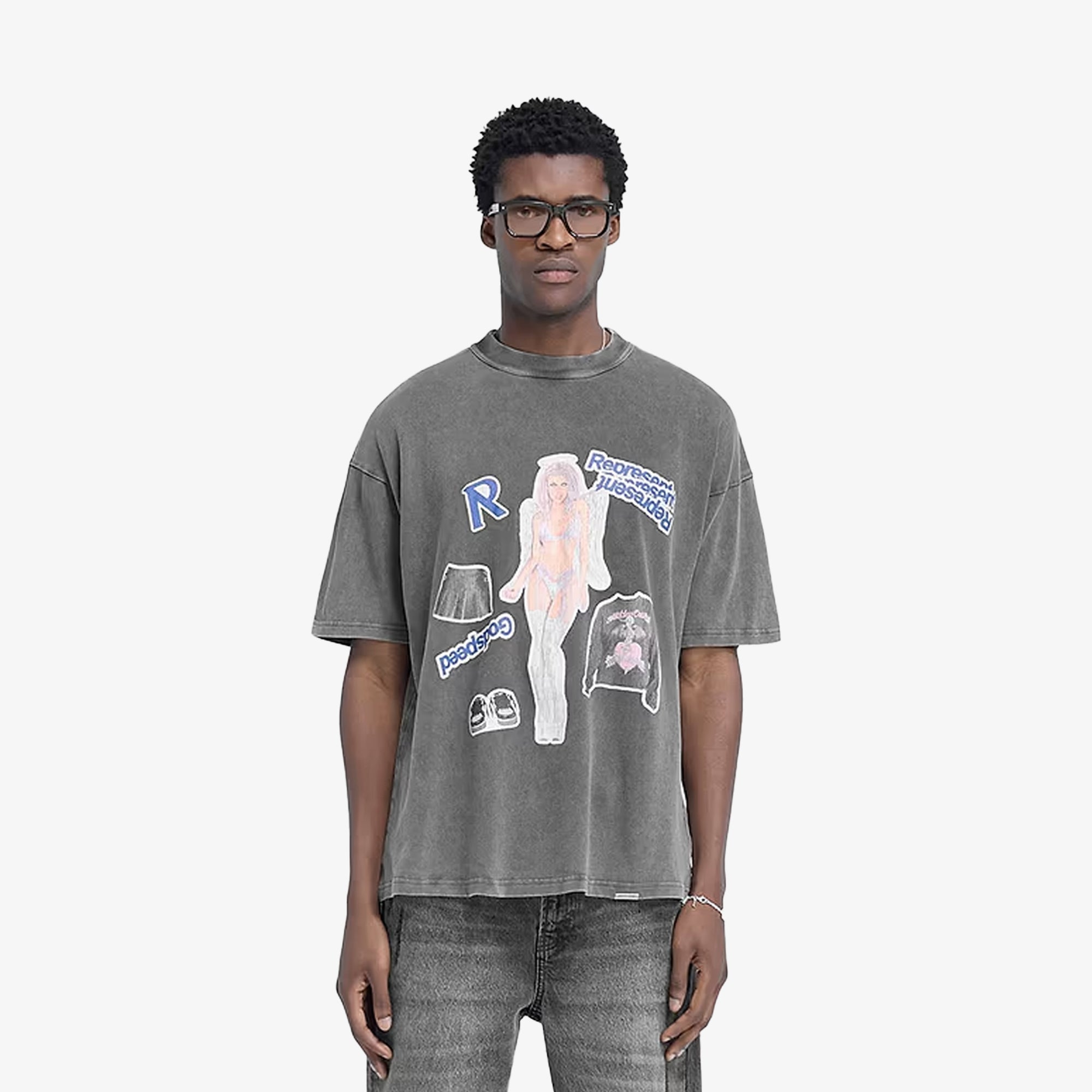 Represent | Question Your Innocence T-shirt { Vintage Grey