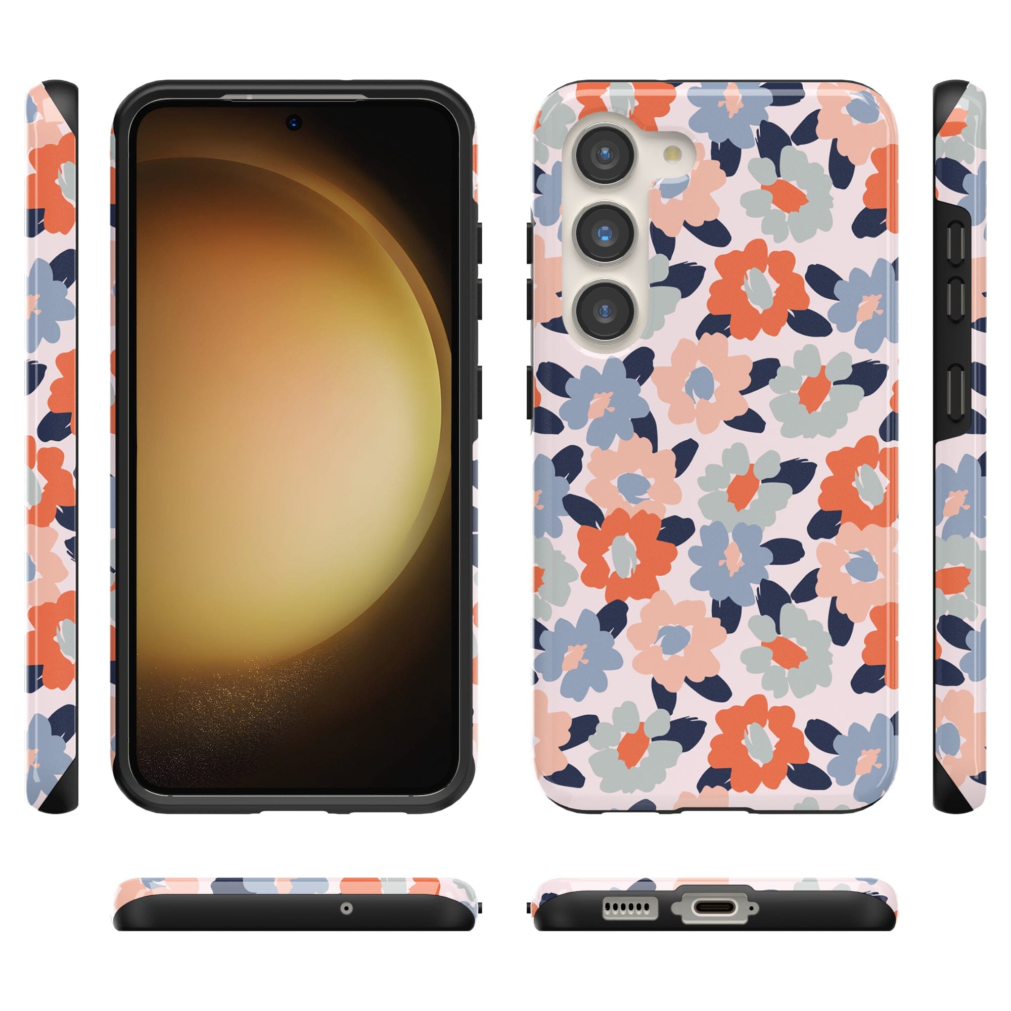 Casetry Field of Flowers | Pastel Floral Samsung Case - view 9