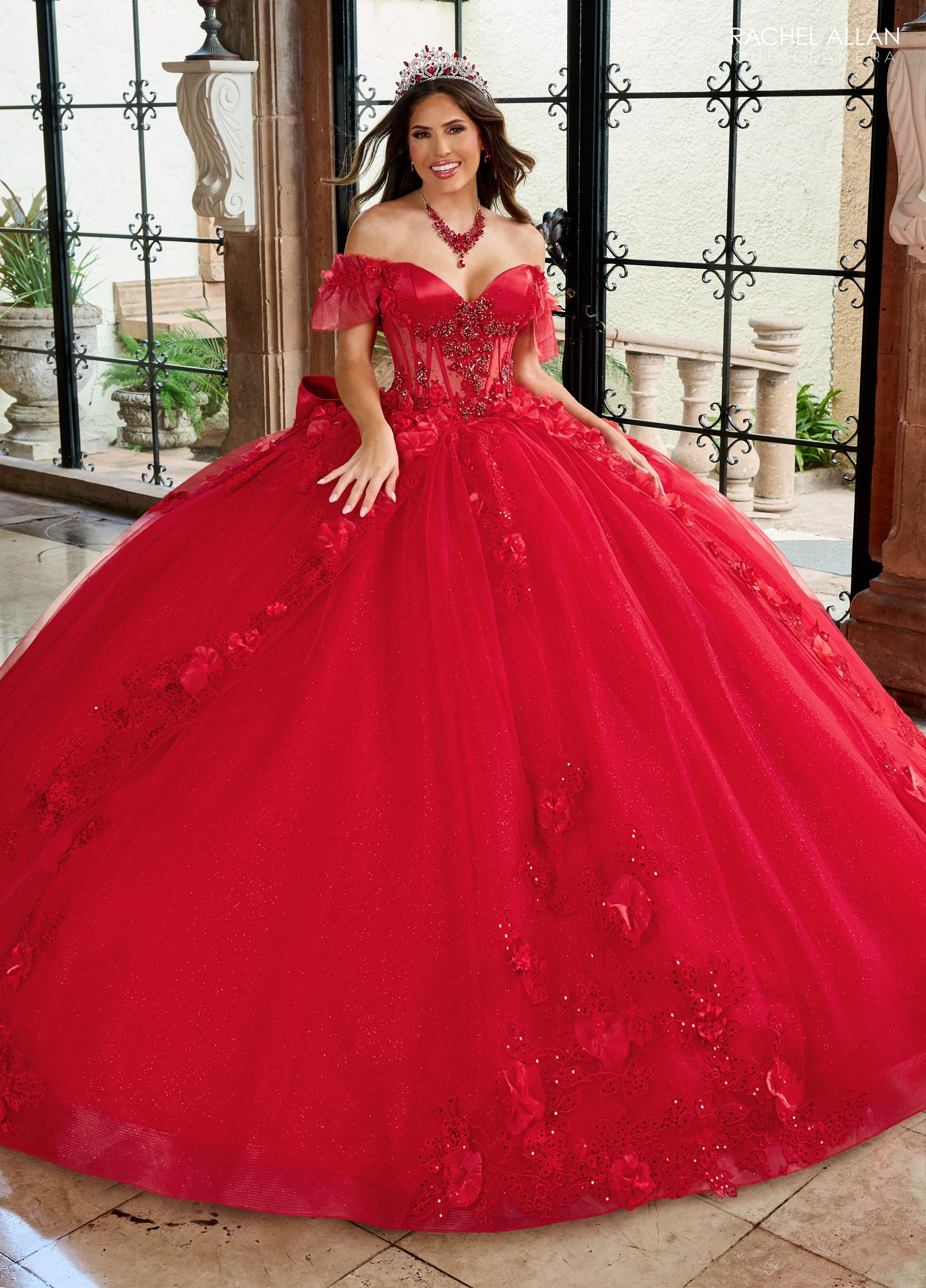 Mary's Bridal Off Shoulder Quinceanera Dress by Rachel Allan RQ2220