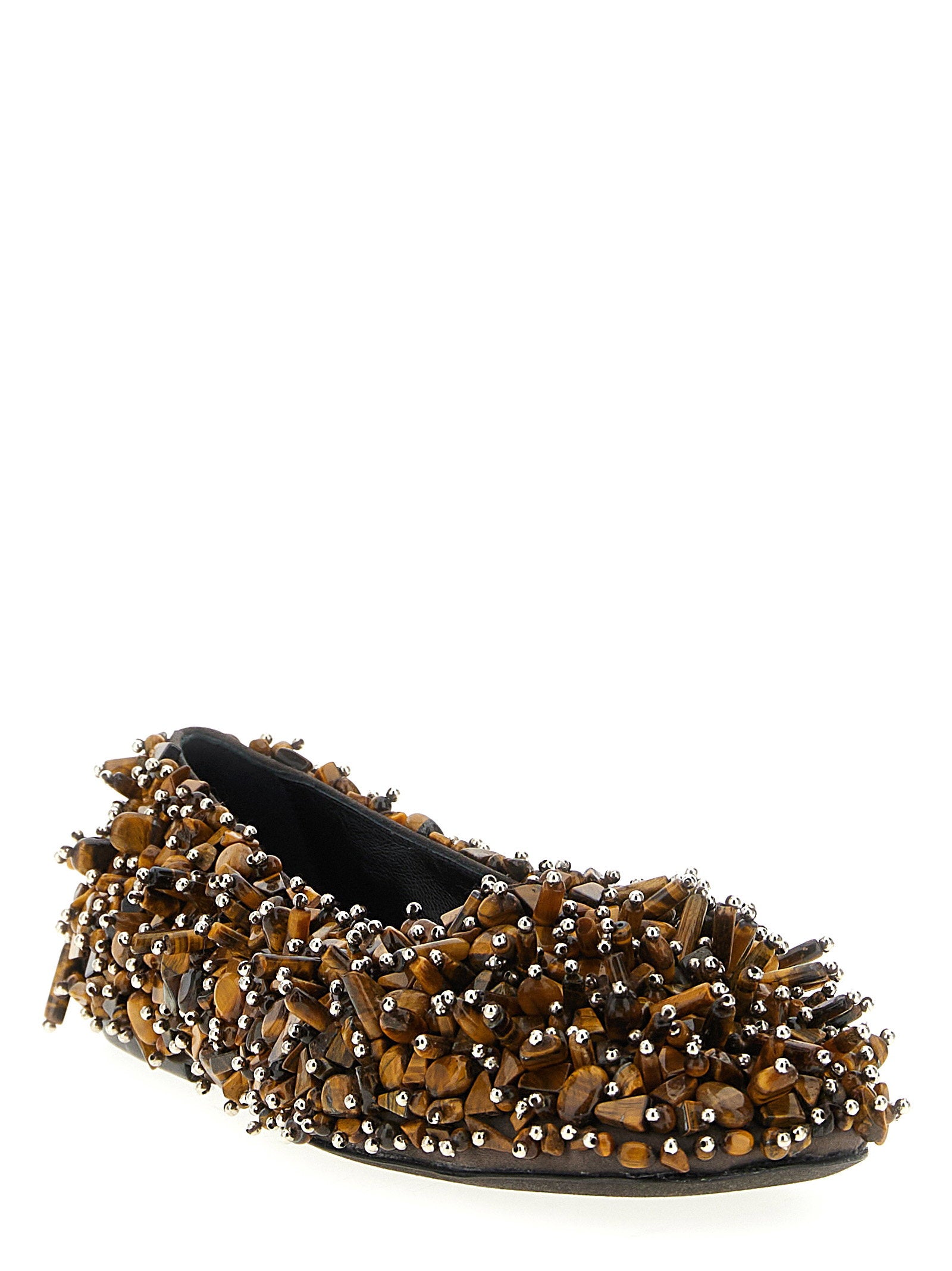 Dries Van Noten Beaded Ballet Flats – 72% viscose, 28% silk - view 2