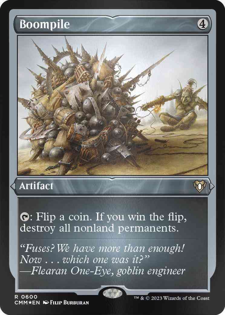 Boompile 600 commander – Magic Boompile [600] [Commander Masters] [Etched Foil]