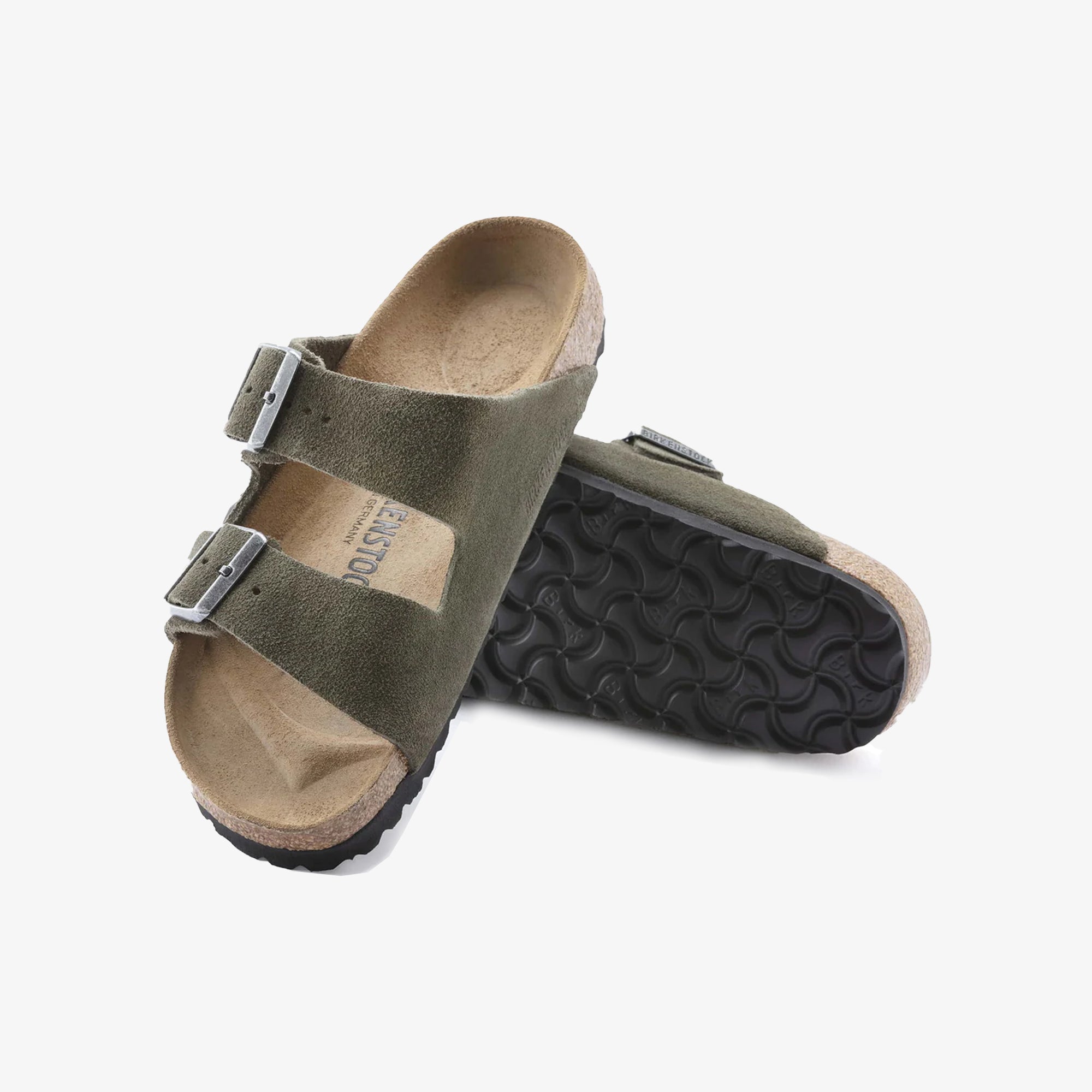 Birkenstock | ARIZONA SUEDE LEATHER { GREEN