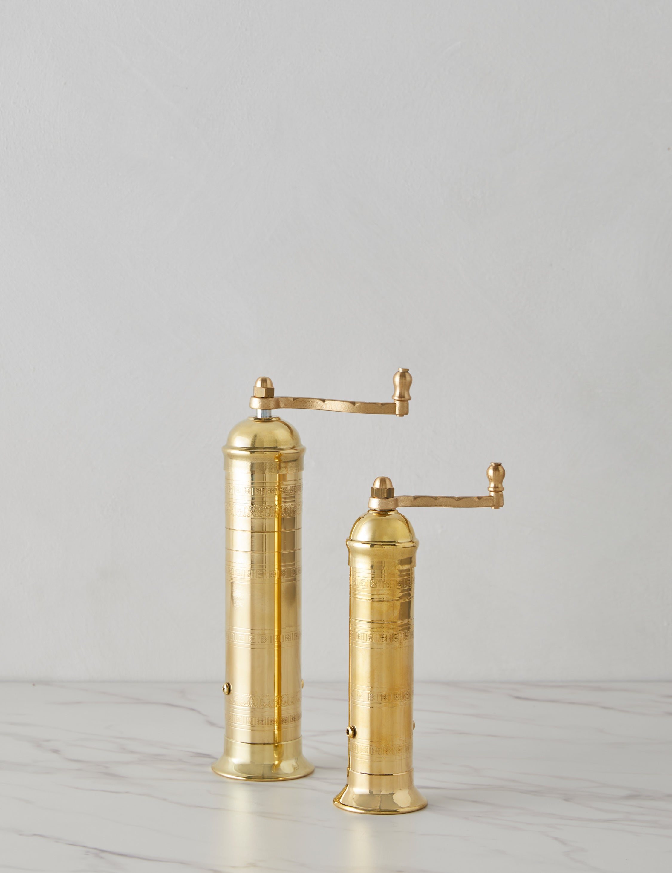 Lulu and Georgia Atlas Brass Pepper Mill