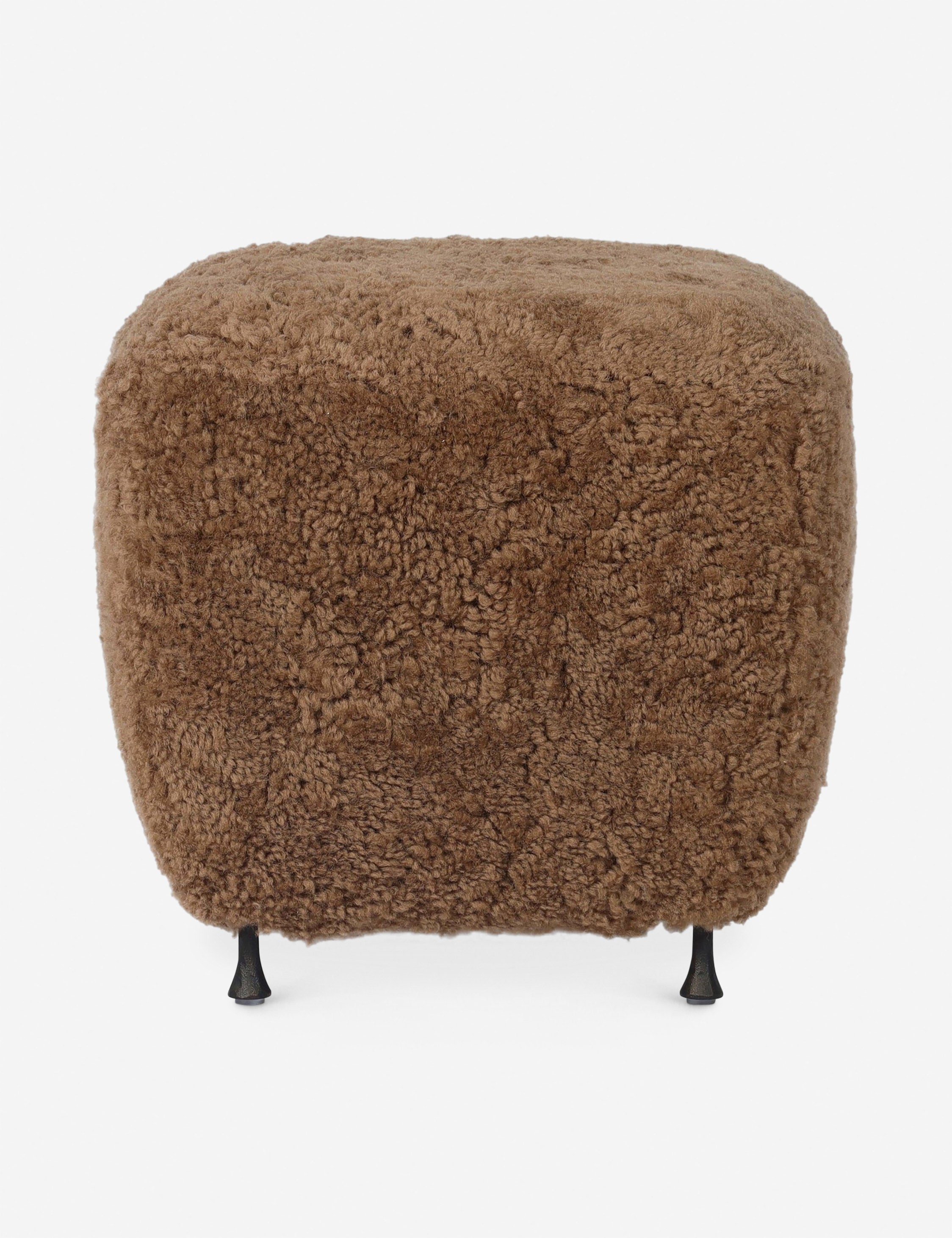 Lulu and Georgia Kerri Ottoman – Amber Shearling