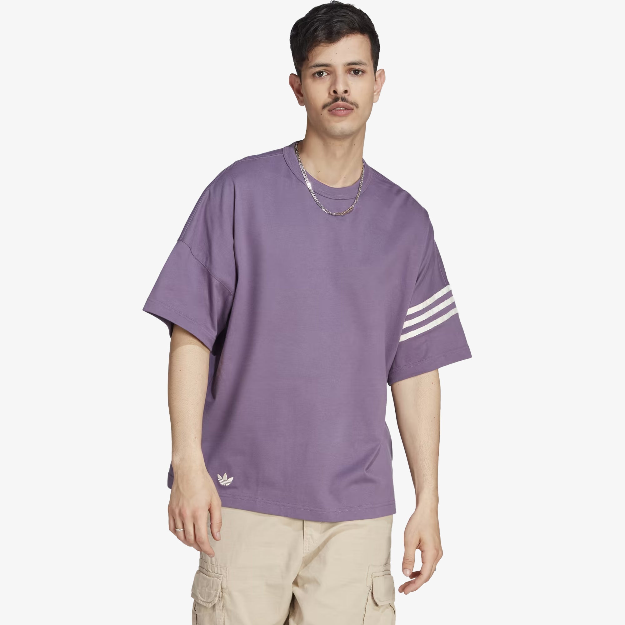 Adidas Originals | ADICOLOR NEUCLASSICS TEE { VIOLET - view 6