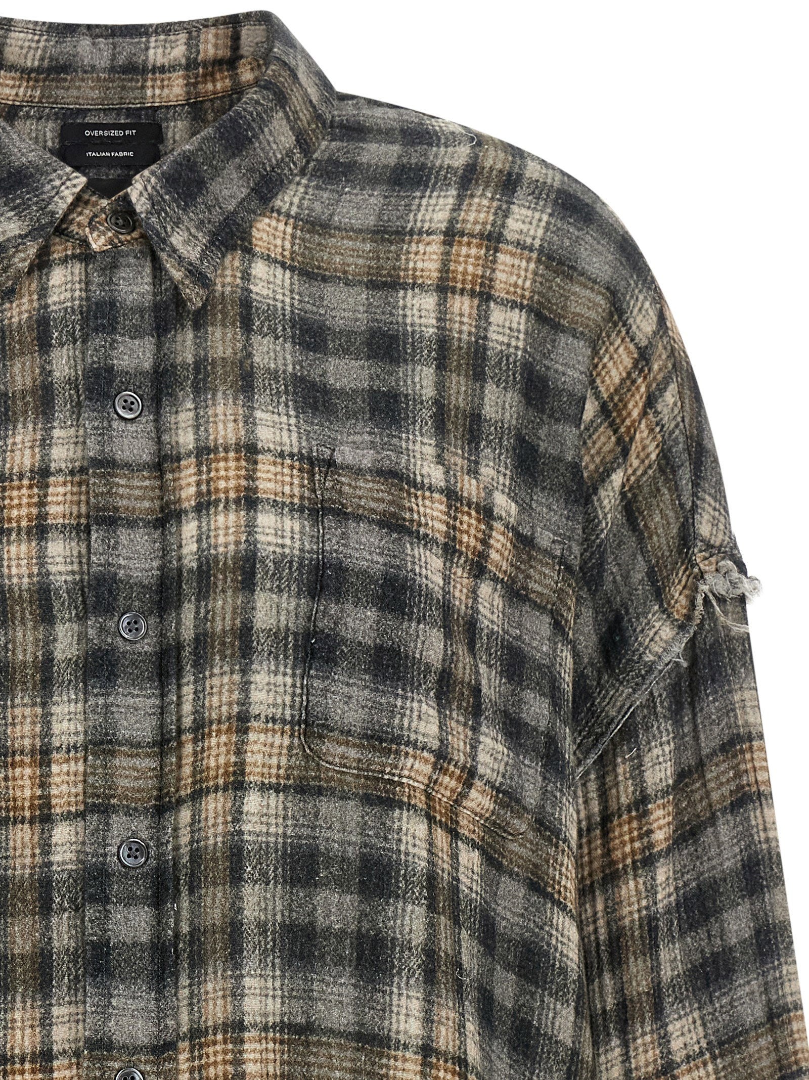 R13 Raw Cut Hem Shirt – 100% cotton - view 3