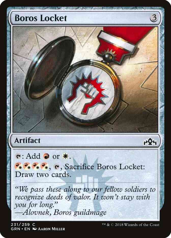 Boros locket 231 – Magic Boros Locket [231] [Guilds of Ravnica] [Non-Foil]