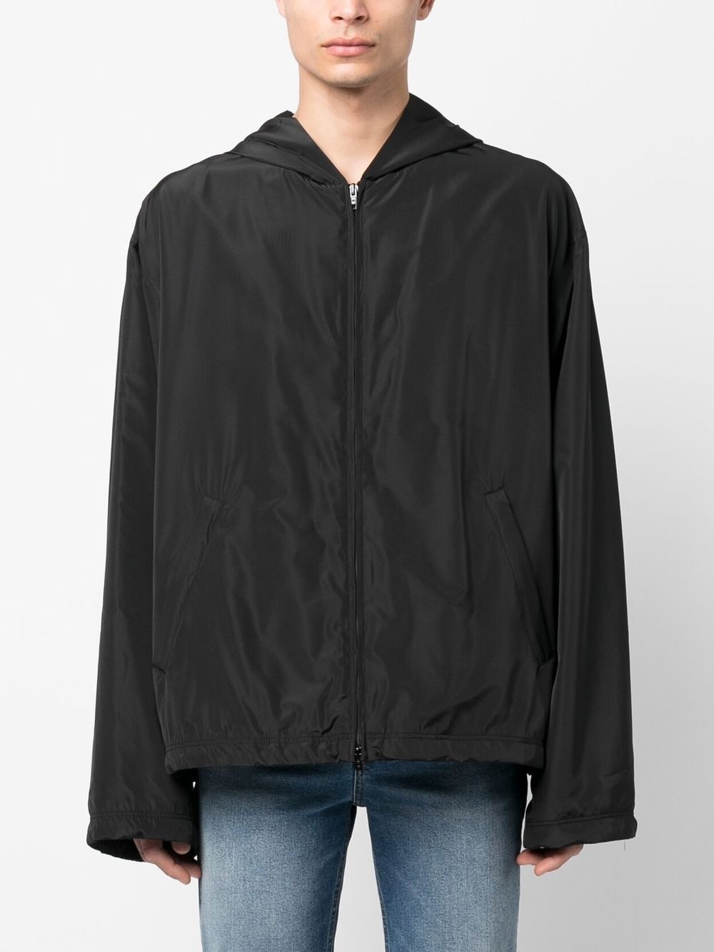 Balenciaga logo-print Hooded Windbreaker - view 3