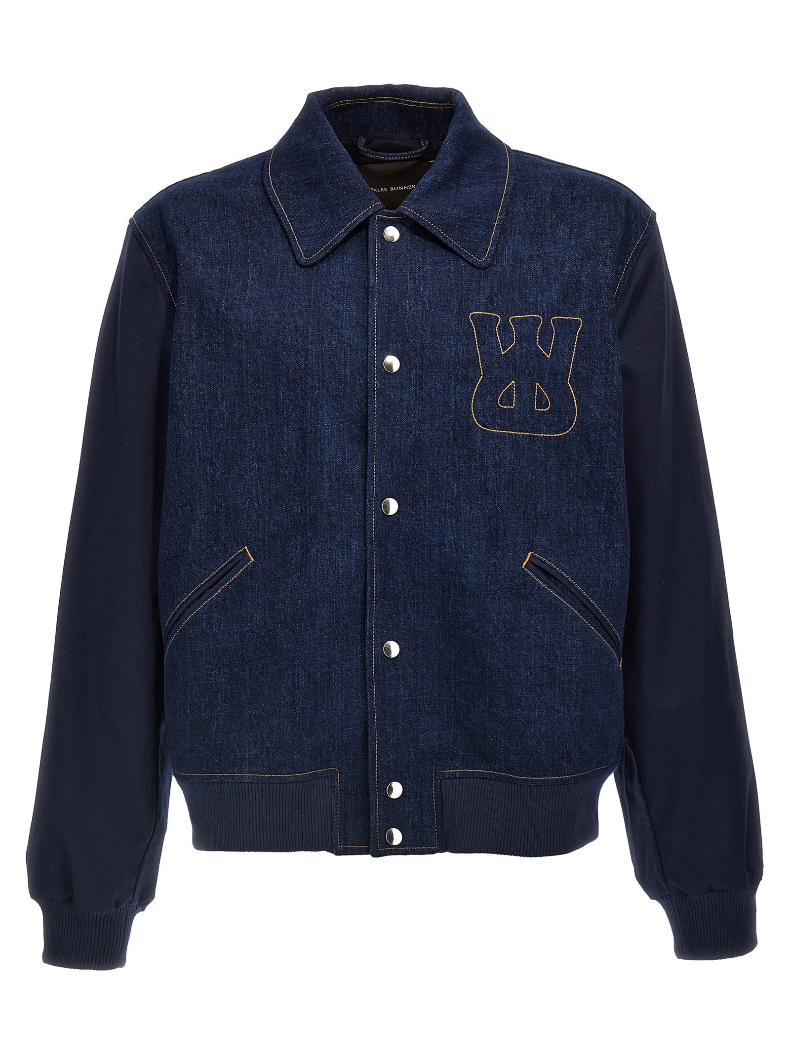 Wales Bonner The Echo Denim Varsity Jacket – 100% cotton