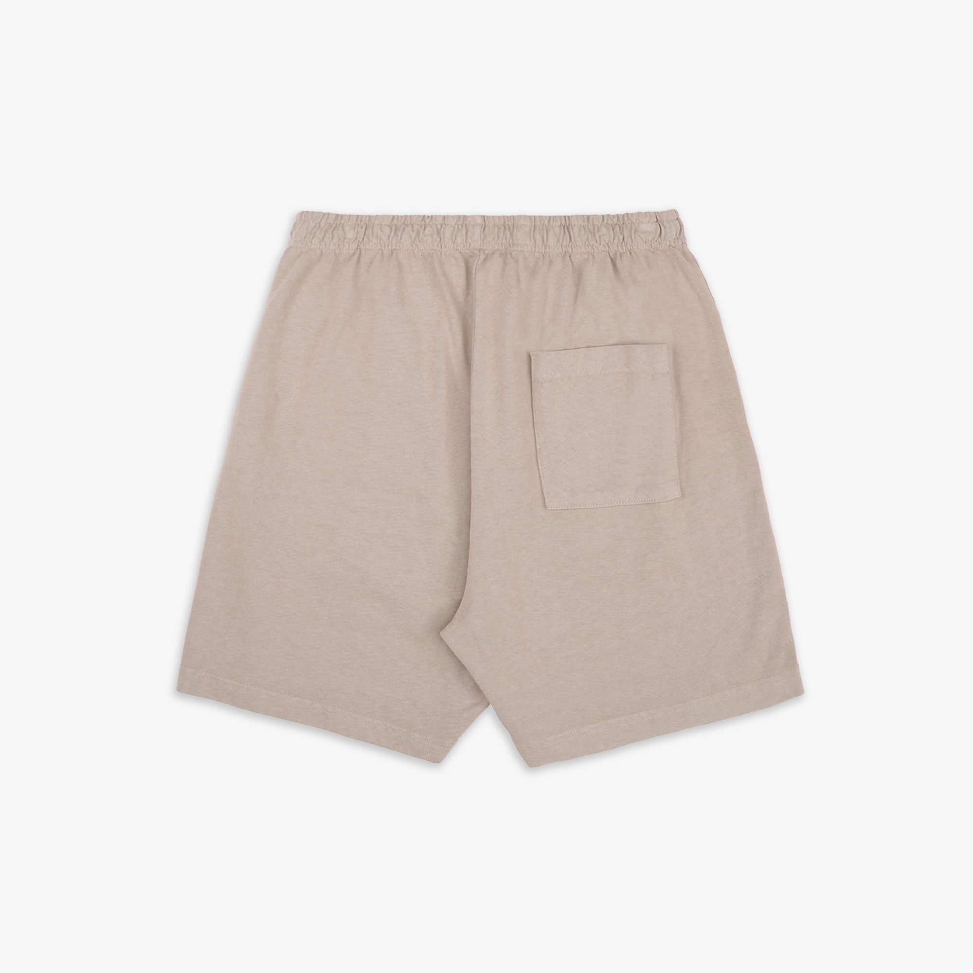 Sporty & Rich | Serif Logo Embroidered Gym Short { Elephant/white - view 2