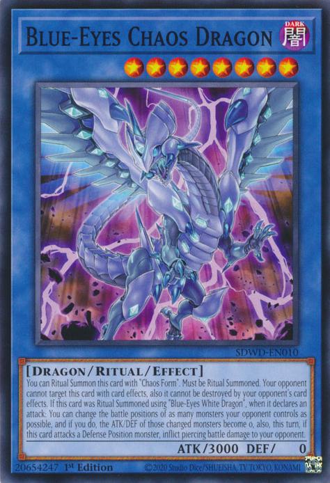 Yu-Gi-Oh! Blue-Eyes Chaos Dragon - SDWD-EN010 - Common - 1st Edition