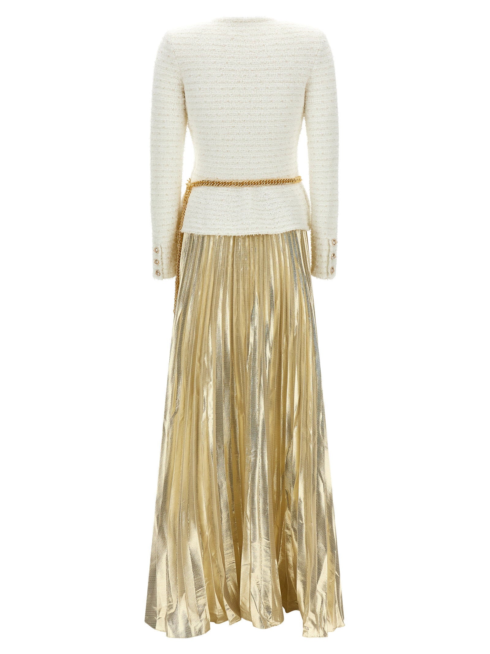 Self-Portrait Long Pleated Skirt Dress - view 2