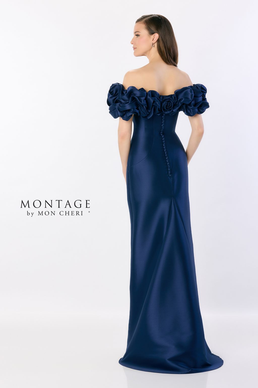 Montage M2233 Long Mermaid A Line Evening Formal Dress - view 2