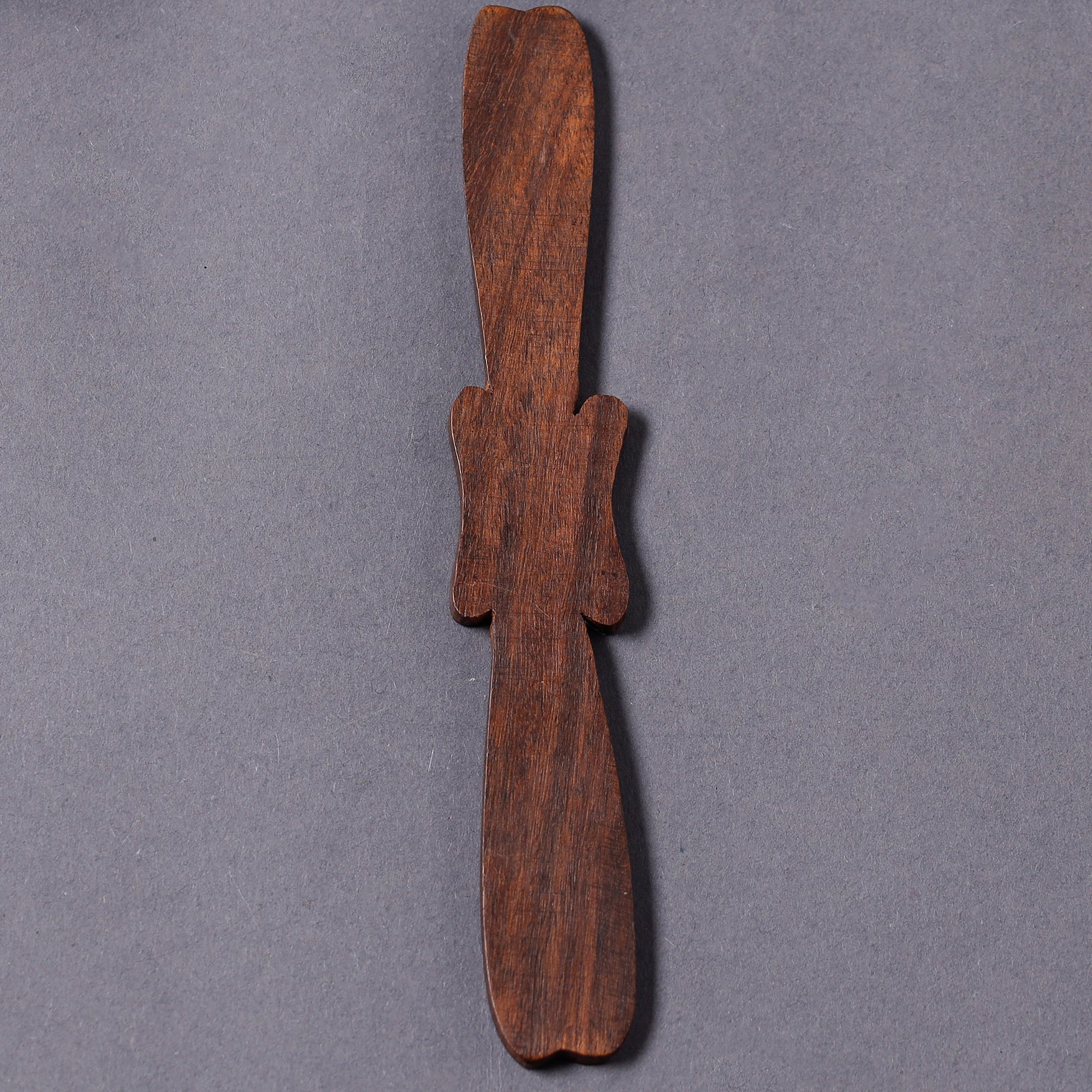 ITOKRI CRAFTS INITIATIVE Bijnor Hand Carved Sheesham Wood Bookmark - view 2