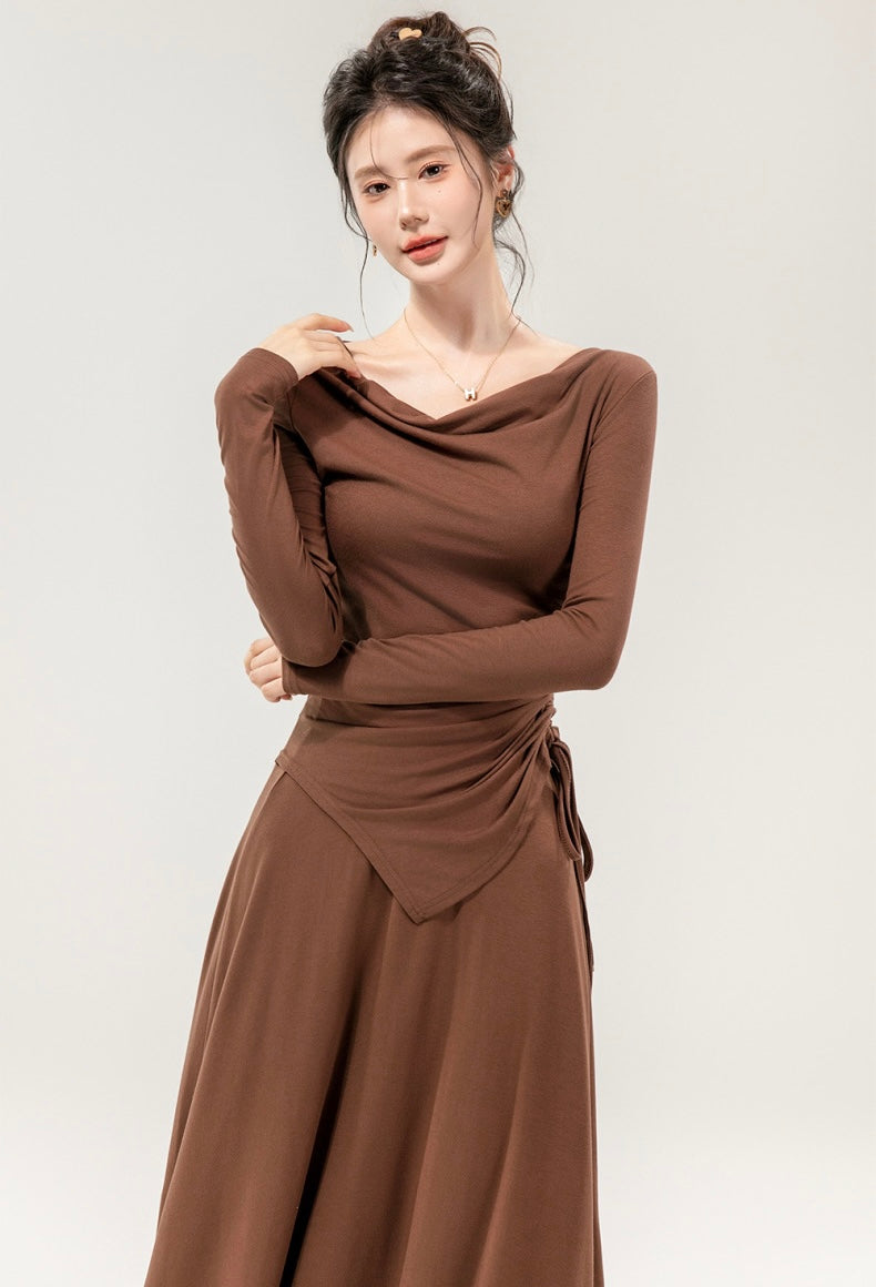 Alamode By Akanksha Mia Drawstring Coord Set - Set of Top and Skirt