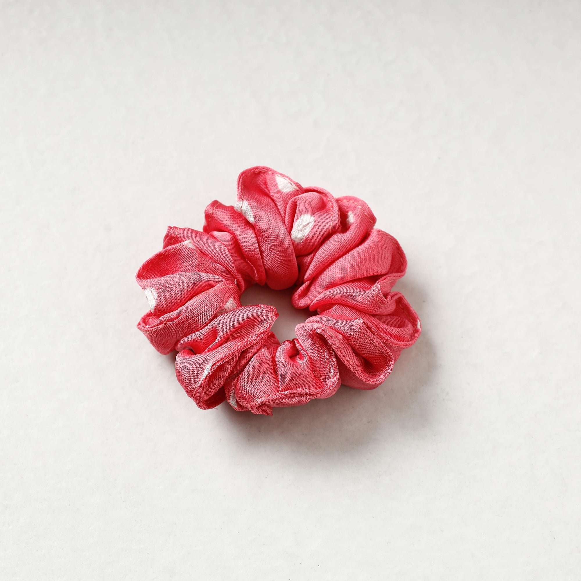 ITOKRI CRAFTS INITIATIVE Bandhani Tie-Dye Cotton Elastic Rubber Band/Scrunchie