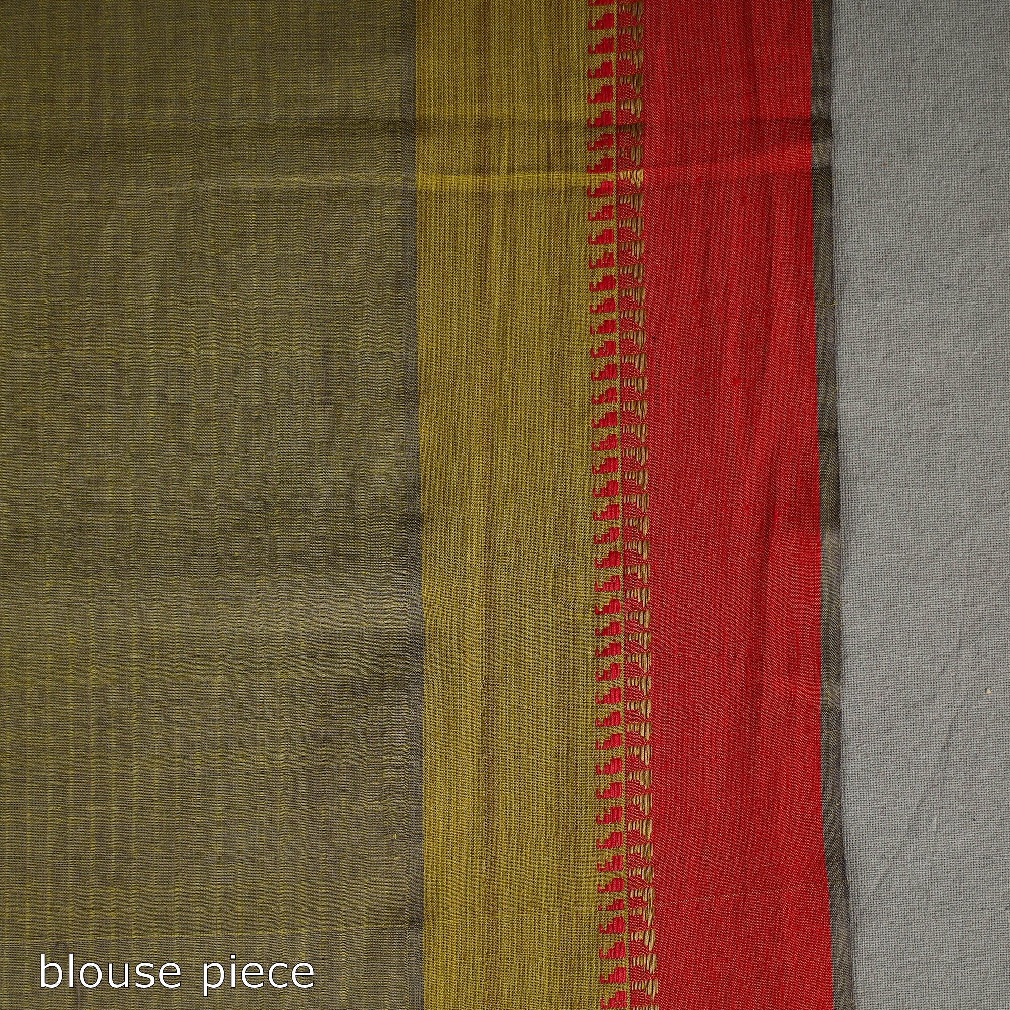 CREYO Black - Zari Work Cotton Handloom Saree 30 - view 7