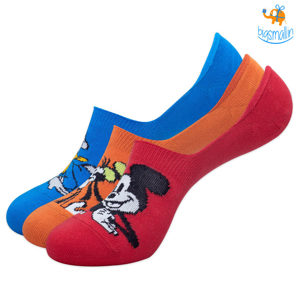 Balenzia Donald, Mickey & Goofy No Show Socks - Pack of 3 - view 2