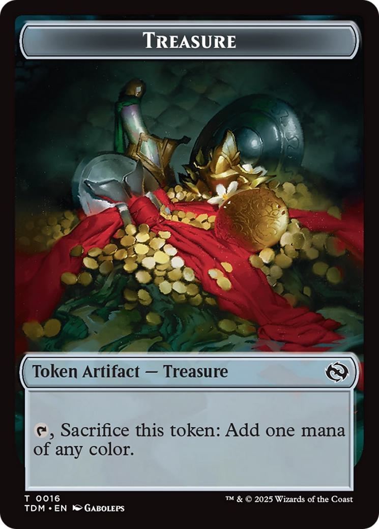 Magic Beast Token (20) // Treasure Token (16) [Tarkir: Dragonstorm: Commander: Tokens] [Non-Foil] - view 2