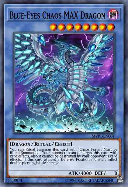 Yu-Gi-Oh! Blue-Eyes Chaos MAX Dragon - MVP1-ENS04 - Secret Rare - 1st Edition