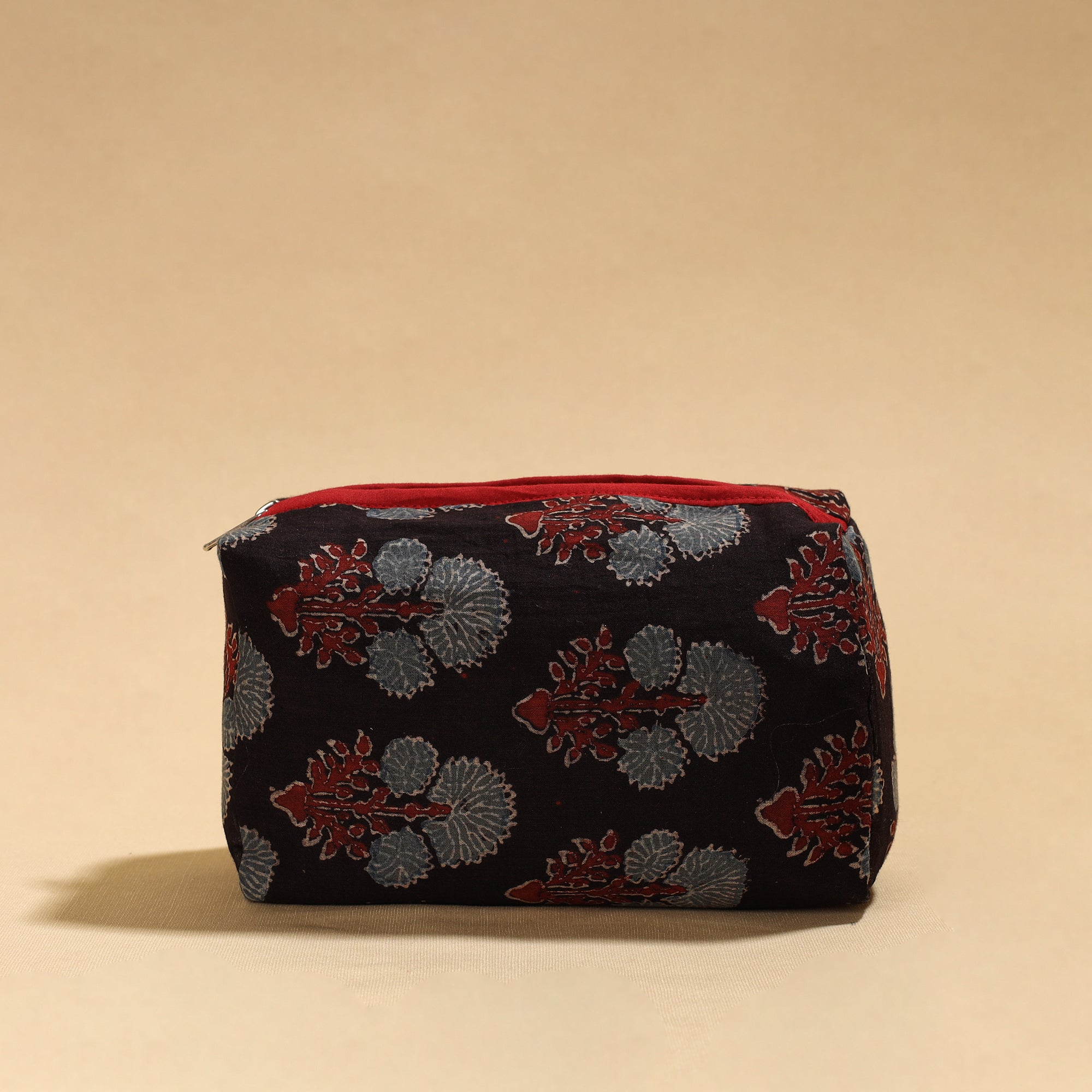 NOORI BAZAR Black - Handmade cotton Toiletry Pouch 03