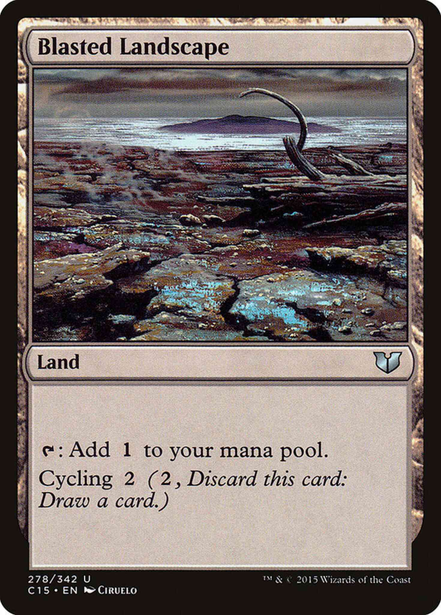 Blasted landscape 278 – Magic Blasted Landscape [278] [Commander 2015] [Non-Foil]