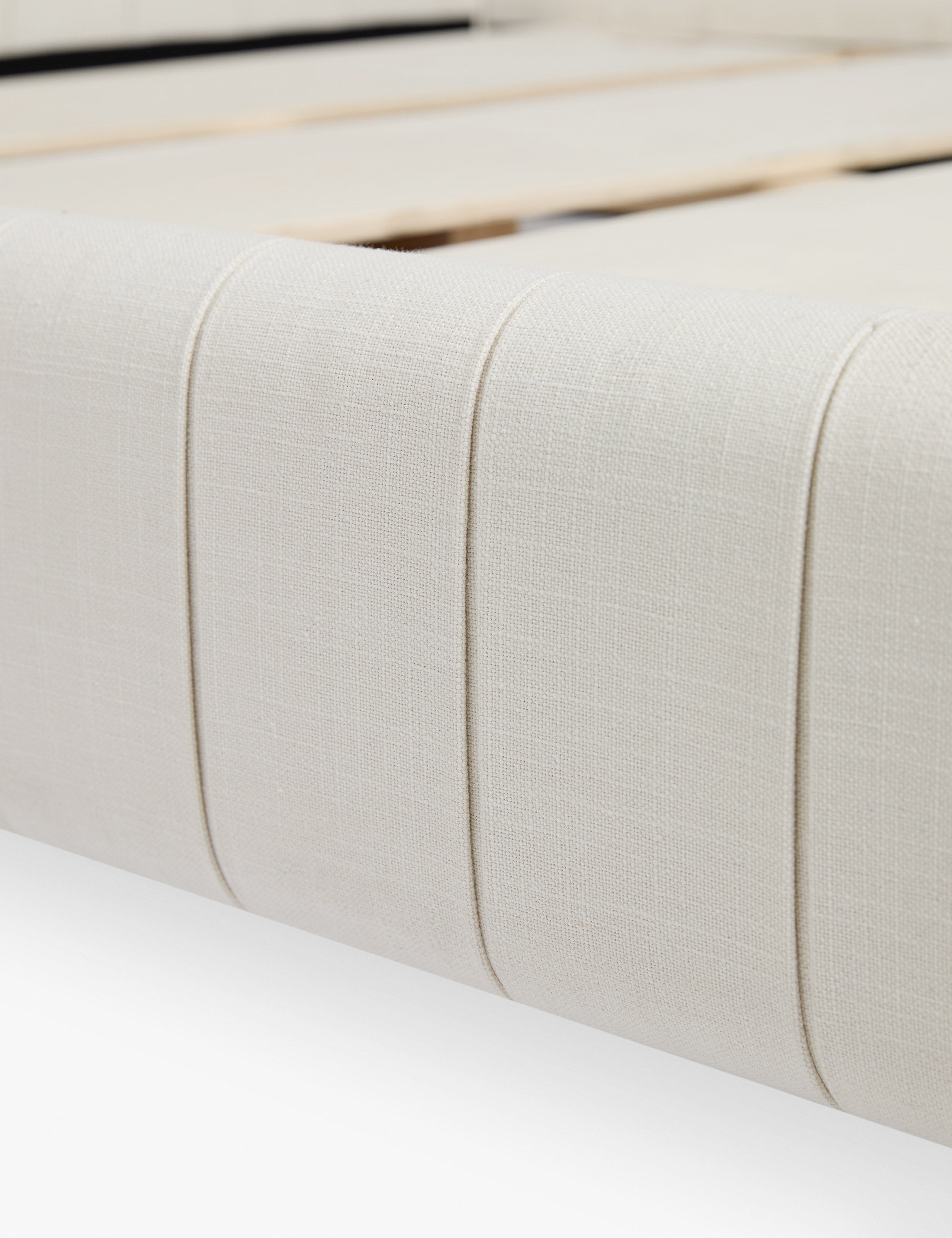 Lulu and Georgia Koppel Platform Bed – Natural Linen Weave - view 6