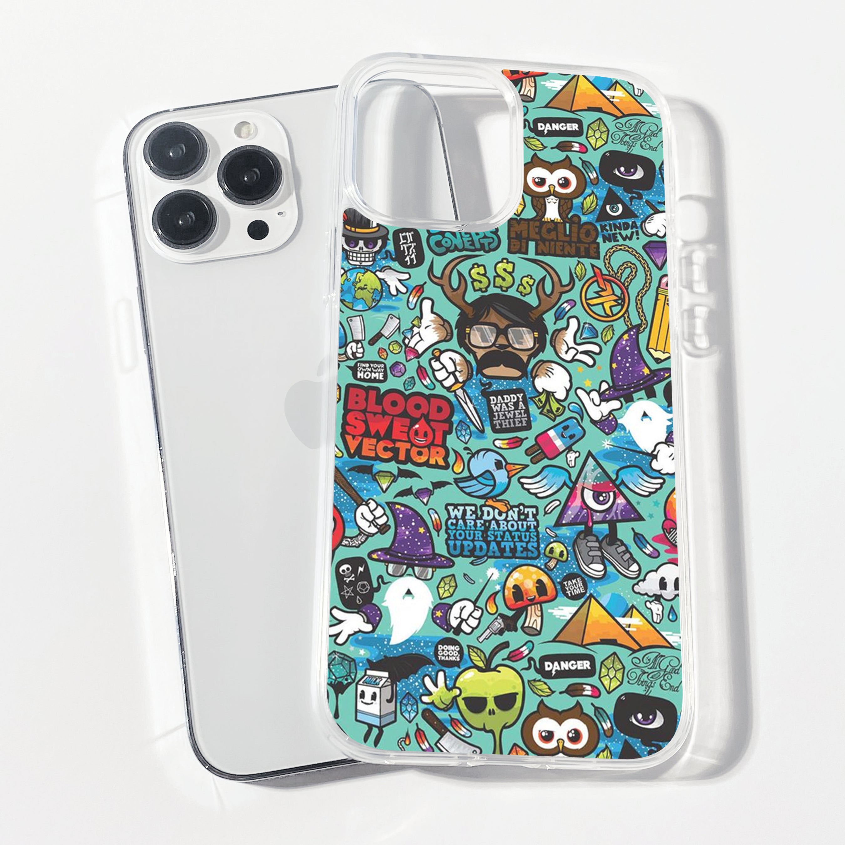 Casebasket Spunk Funk Clear Silicone Phone Cover
