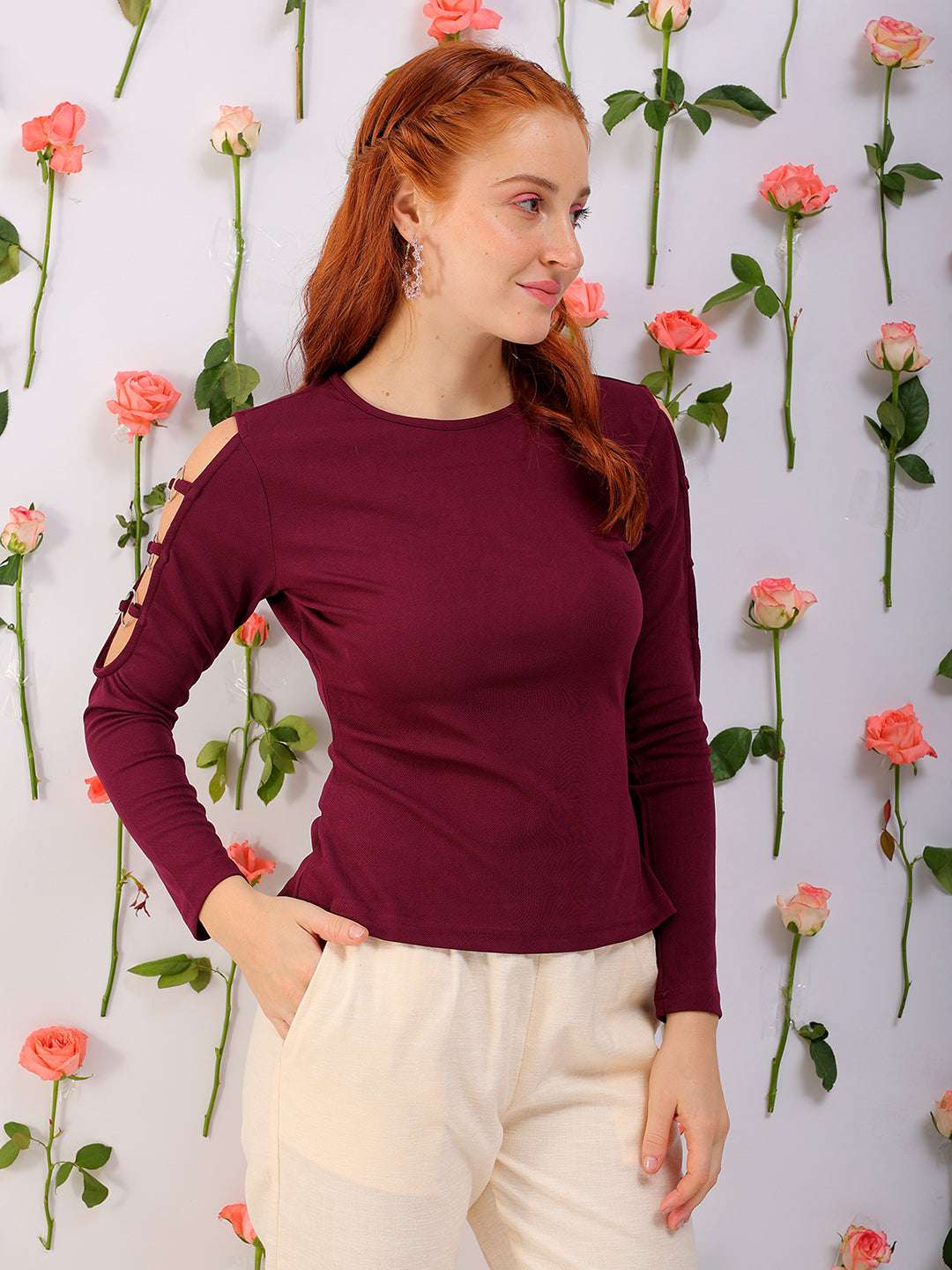 Freehand by The Indian Garage Co Women Solid Top - view 4