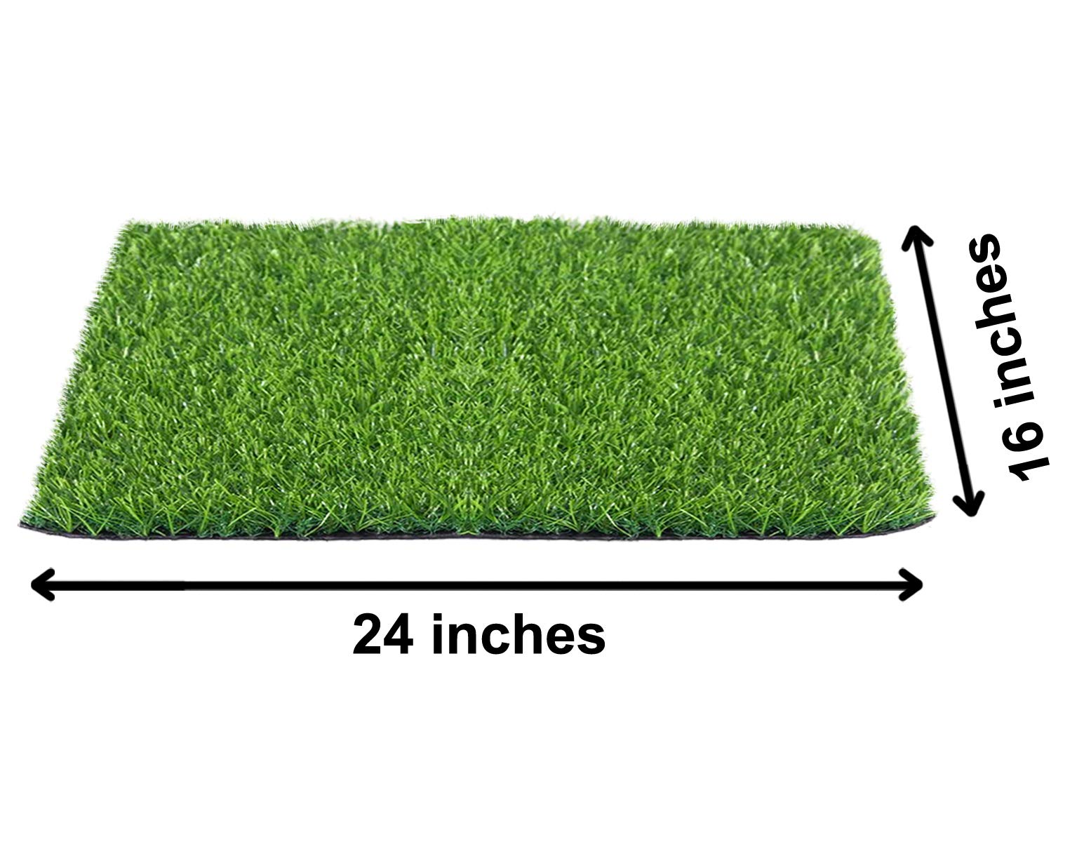 Kuber Industries 35 MM Artificial Grass Mat for Balcony Or Doormat, Artificial Grass (16" X 24") Green-KUBMART11779 - view 3
