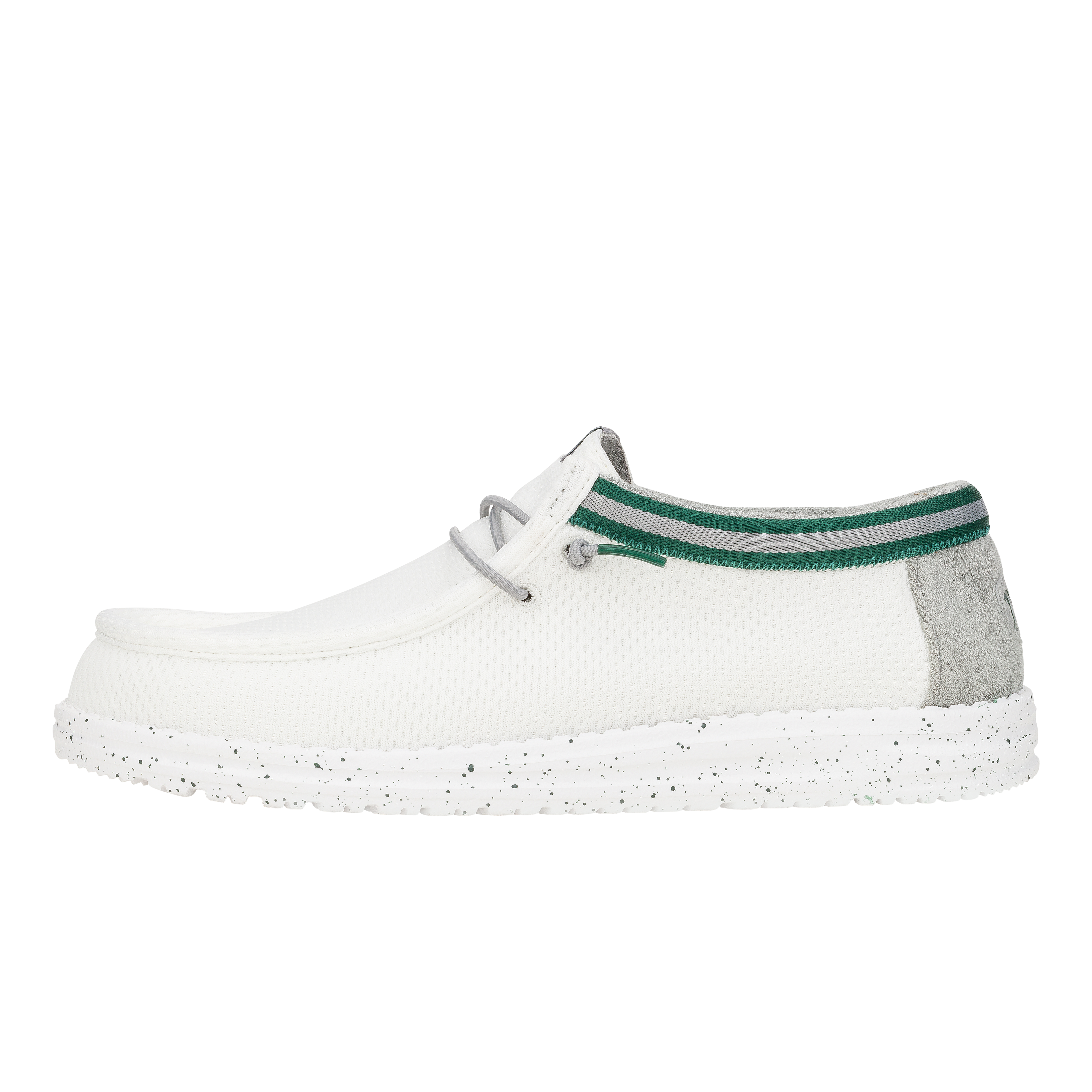HEYDUDE shoes Wally Varsity Jersey - White Green