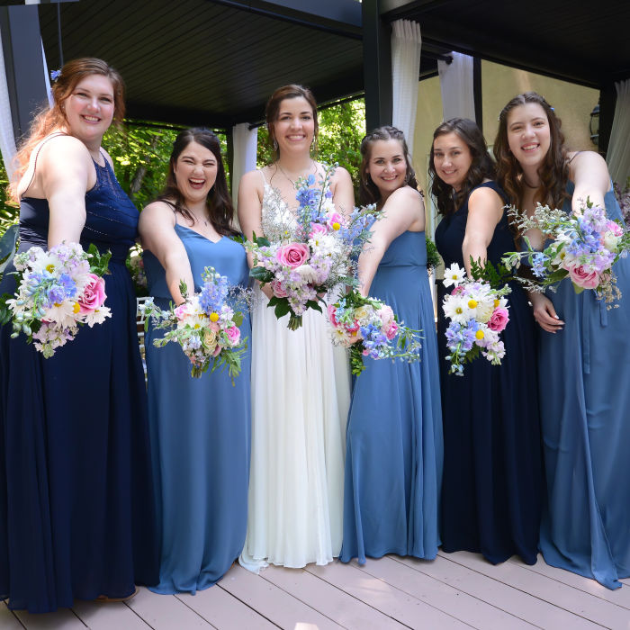 fiftyflowers.com Intimate Bright Wildflower Wedding