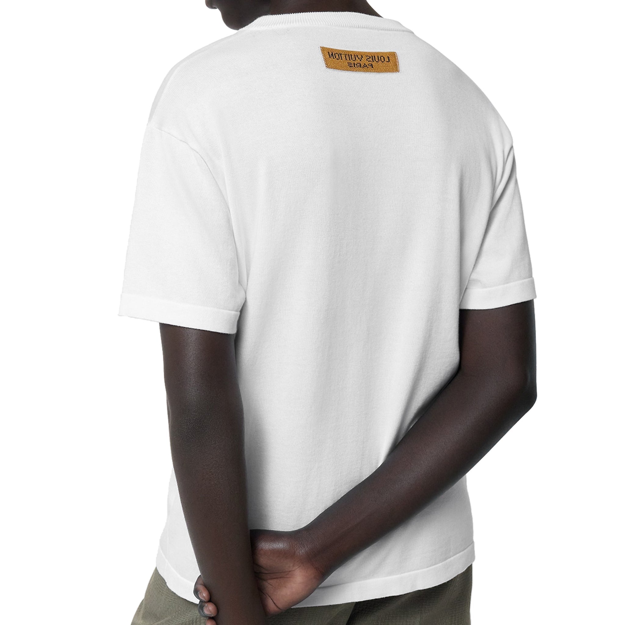 Louis Vuitton Flower Cotton Short-Sleeved Crewneck White T Shirt - view 2