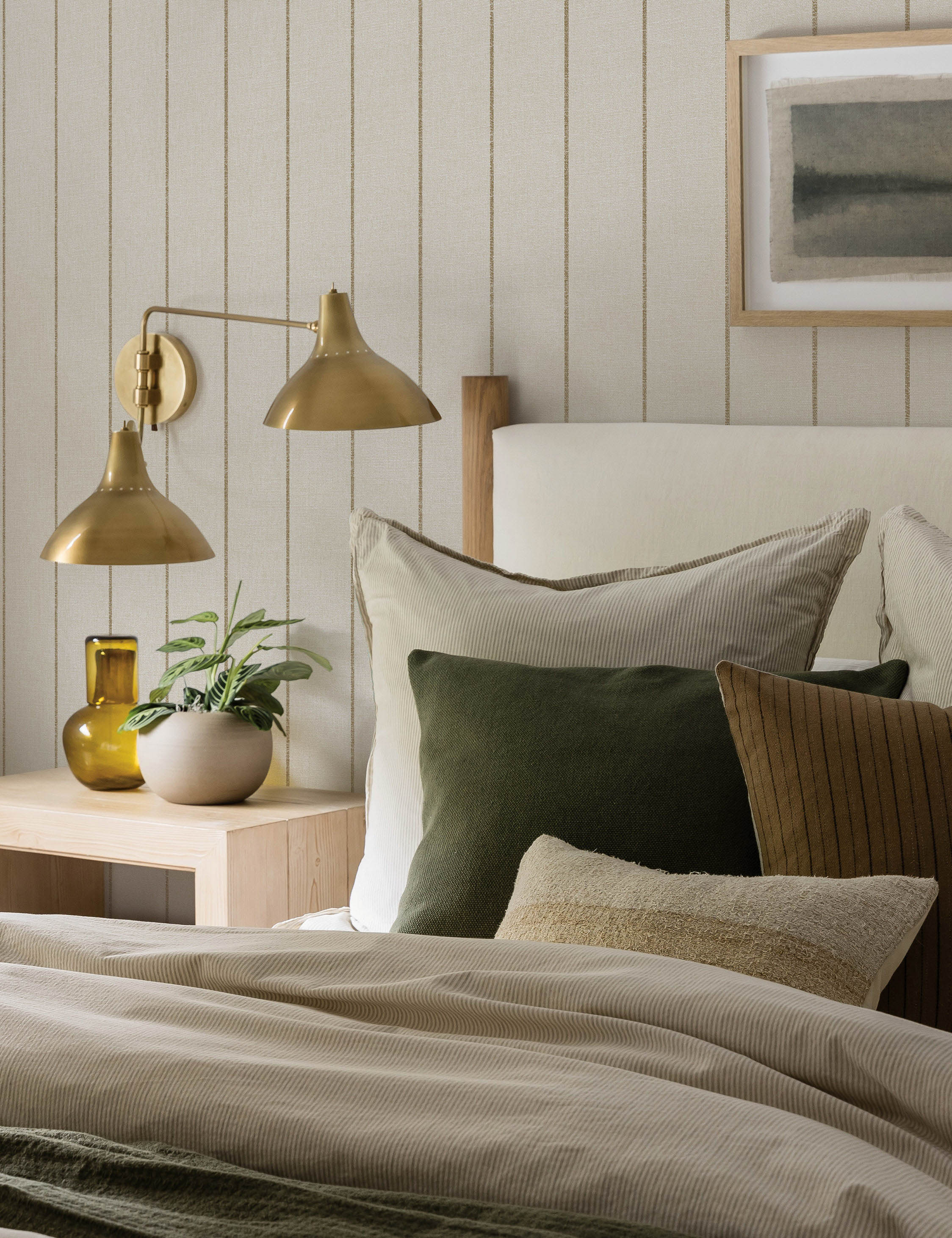 Lulu and Georgia Bursa Stripe Peel + Stick Wallpaper by Pure Salt - view 3