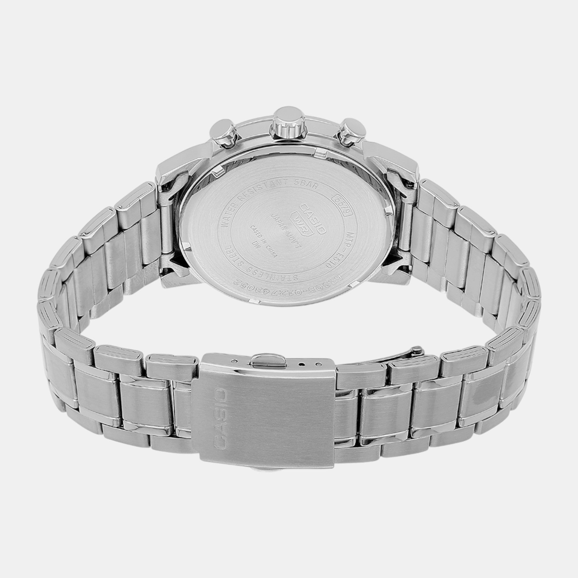 Casio Enticer Men Quartz Silver Dial Chronograph Stainless Steel Watch A2305 - view 6