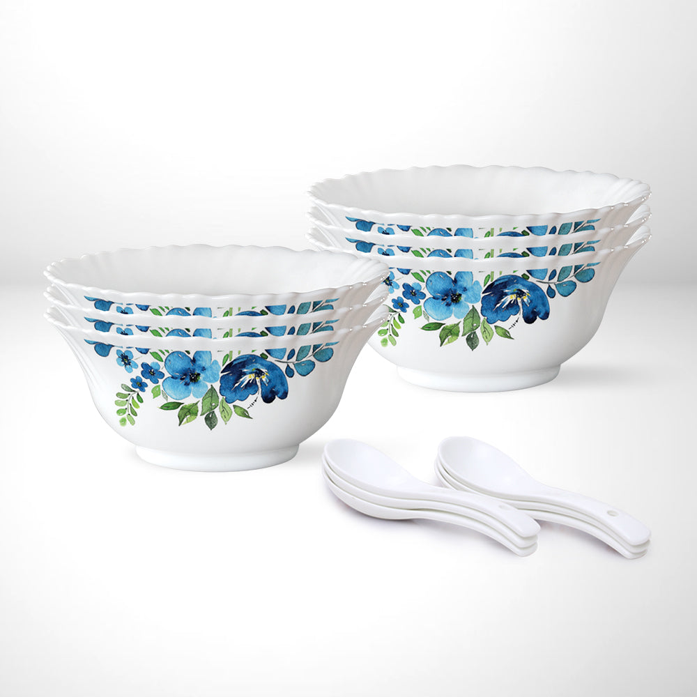 My Borosil Larah by Borosil Pansy Soup Bowl w Spoon