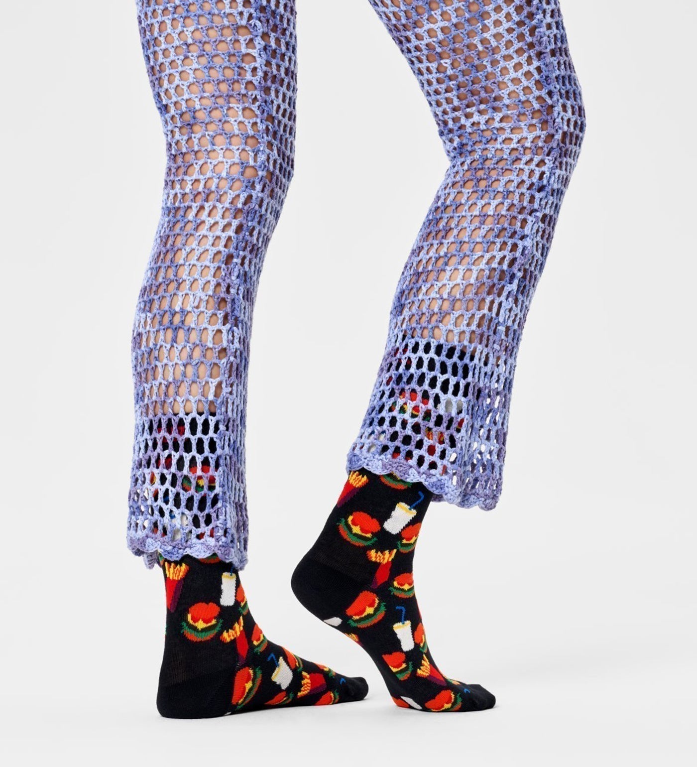 Happy Socks Unisex Hamburger Crew Length Socks for Women and Men - view 5