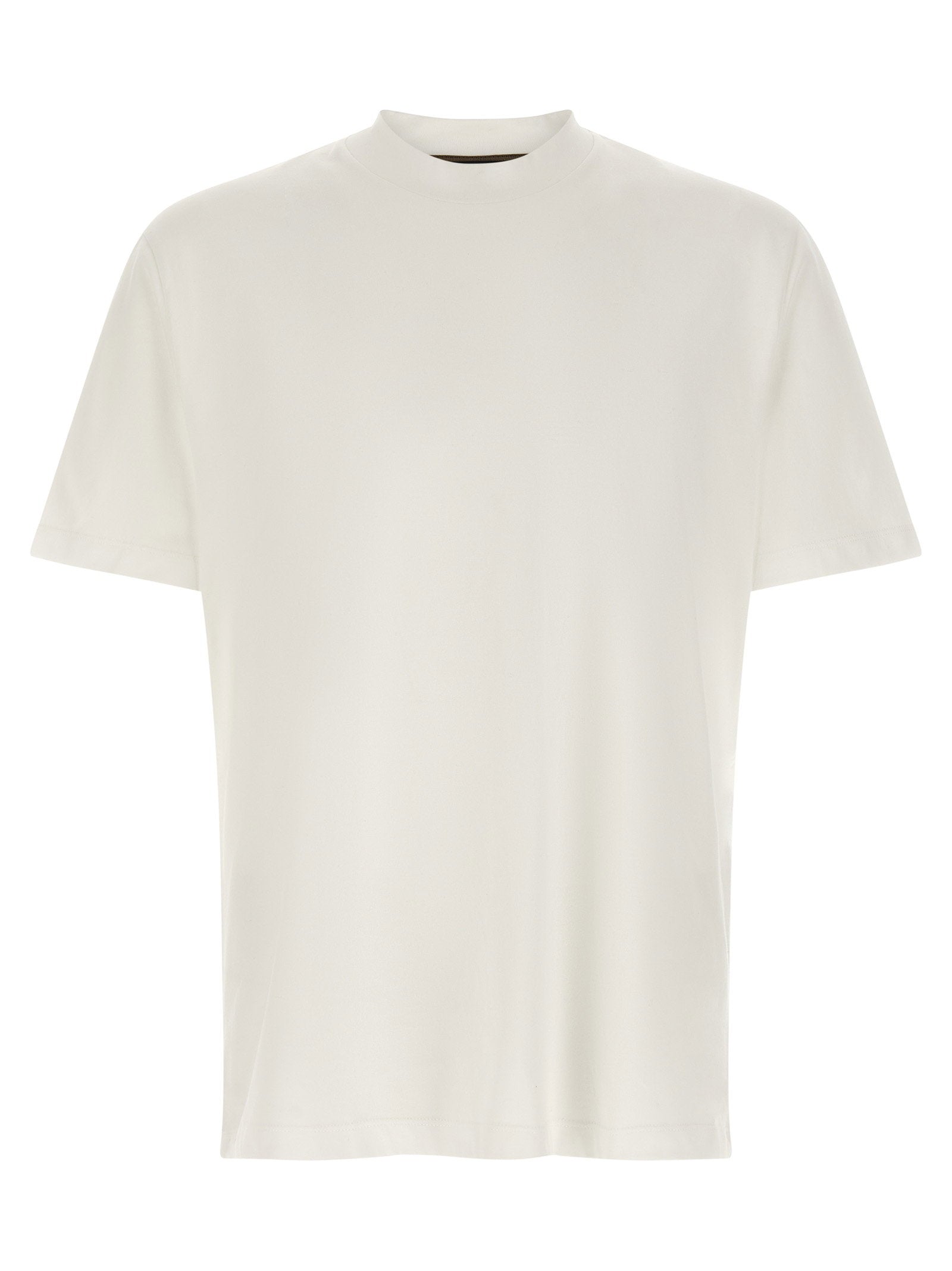 Brioni Logo Embroidery T-shirt – 100% cotton
