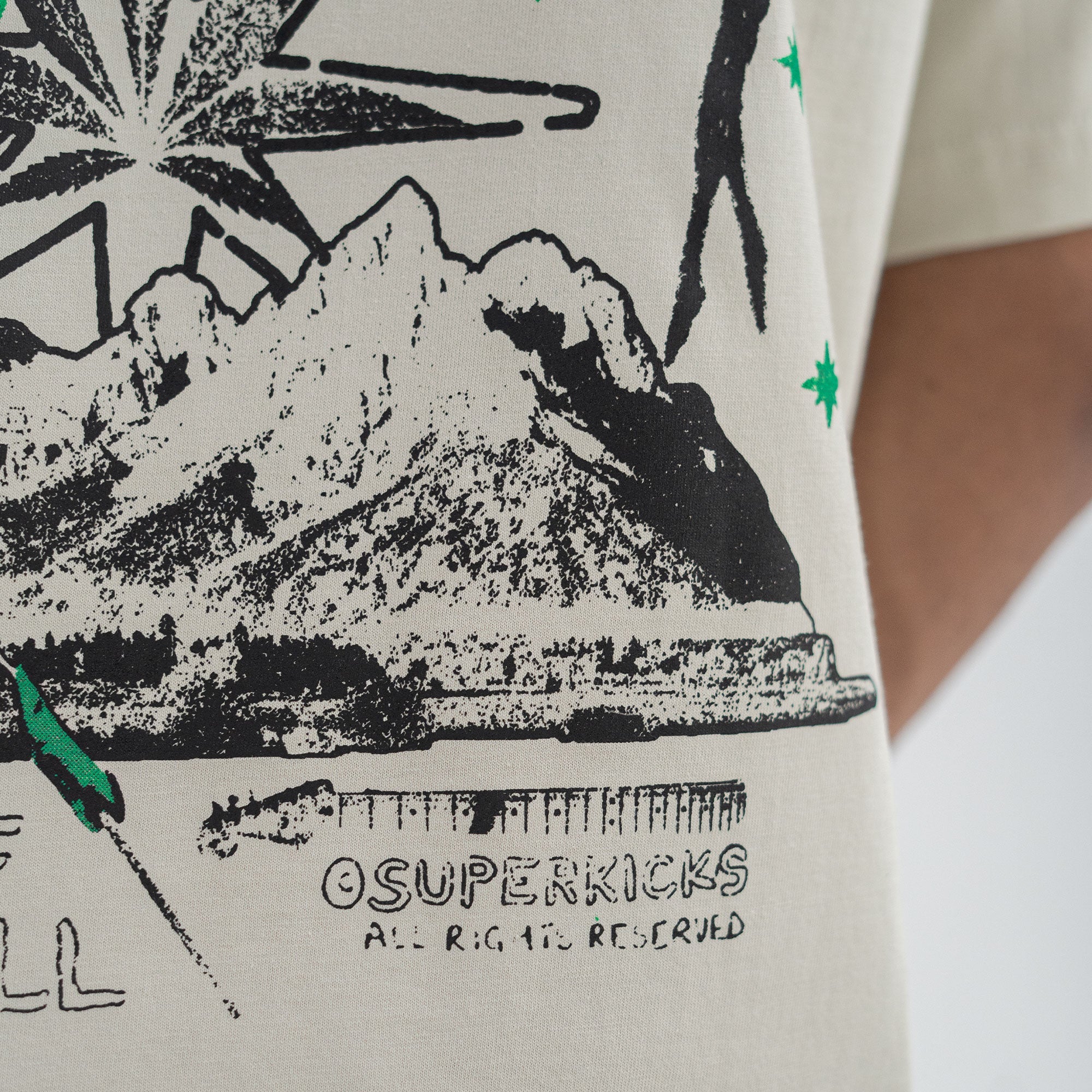 Superkicks | MJ & THE BUDS 'CONCERT TEE { SMOKE GREEN - view 7