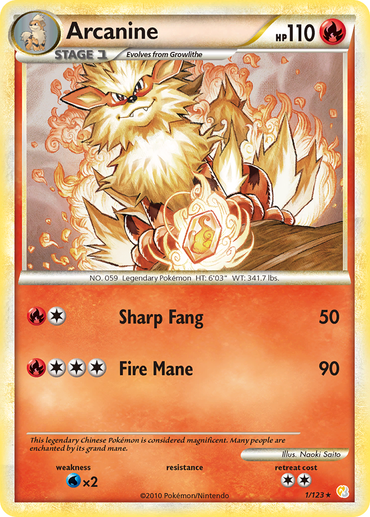 Rare holo hgss1-1 – Pokémon Arcanine - 1/123 - Rare Holo [hgss1-1] [Holo] - Arcanine - 1/123 - Rare Holo