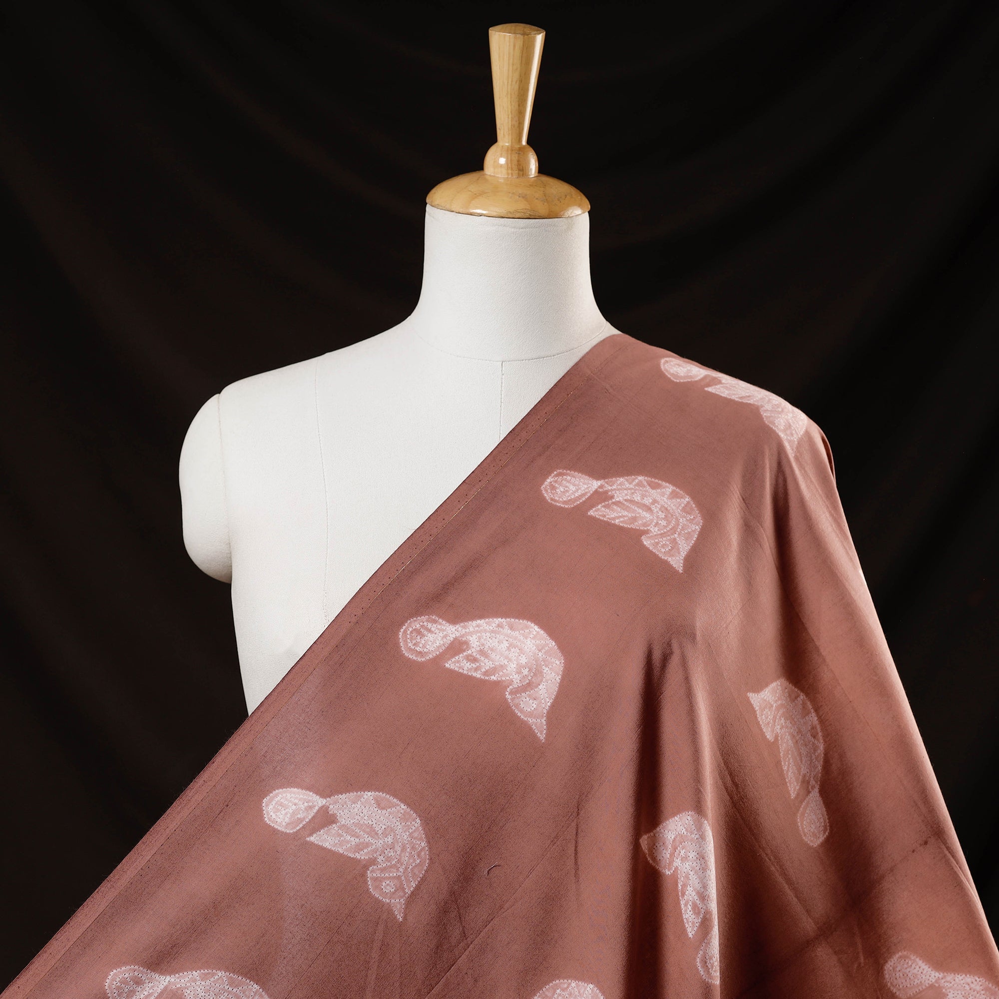 ITOKRI CRAFTS INITIATIVE Brown - Nui Shibori Tie-Dye Cotton Fabric