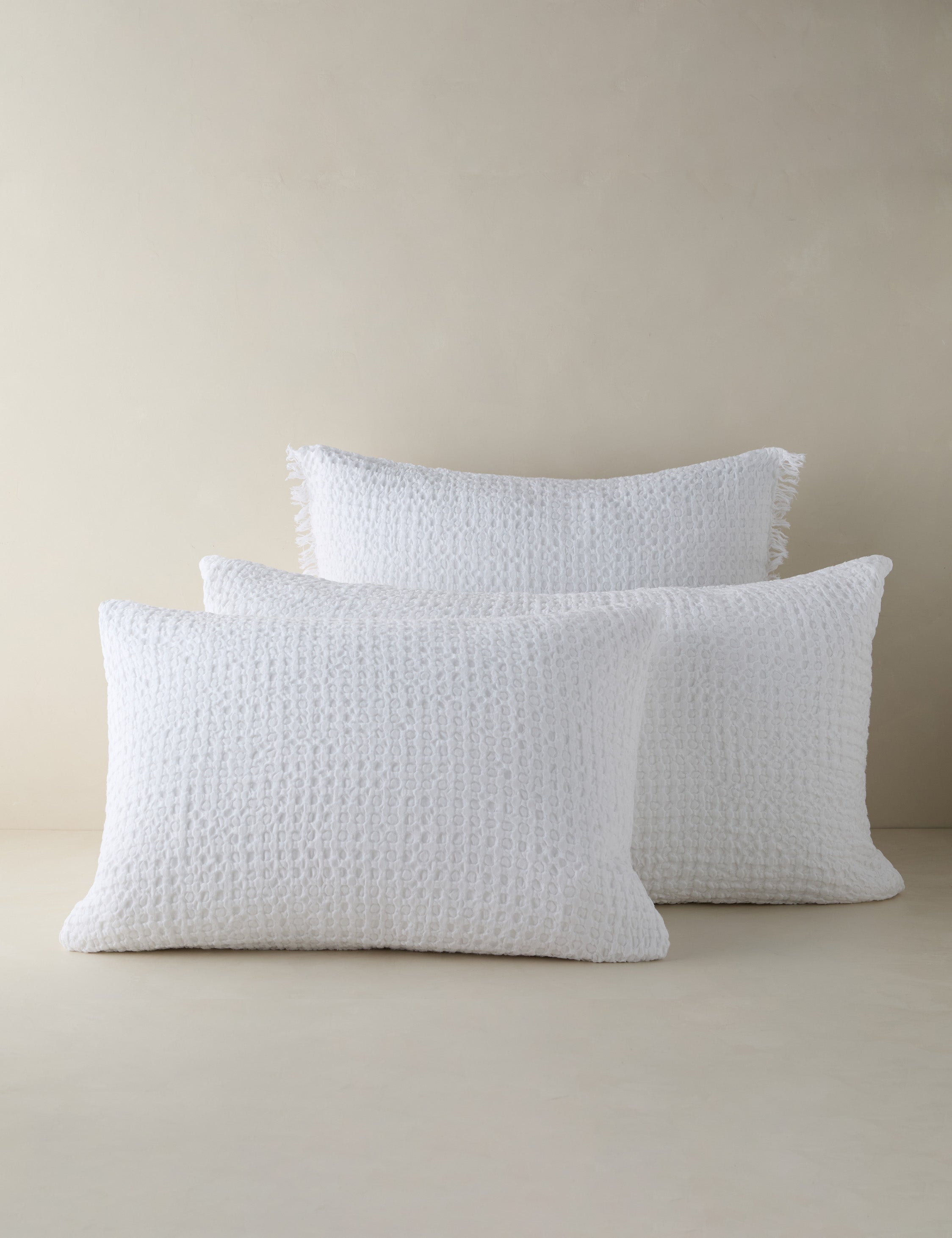 Lulu and Georgia Lenora Textured Cotton Linen Sham - view 2