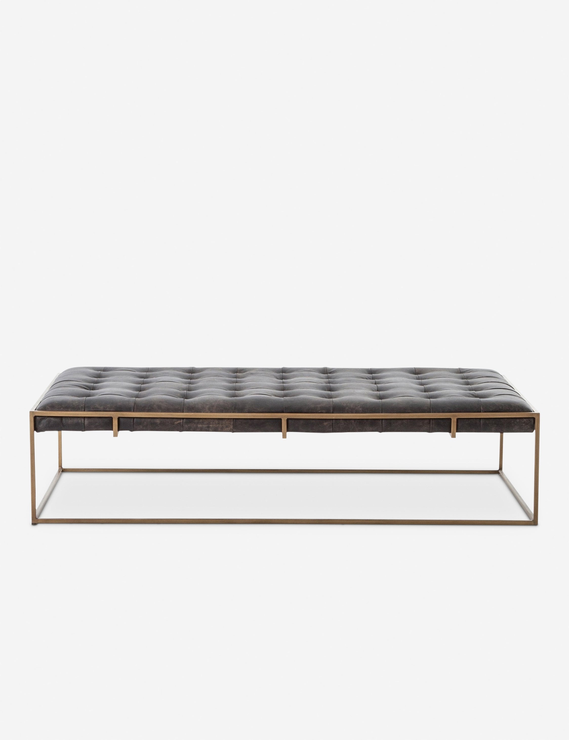 Lulu and Georgia Olwina Leather Coffee Table - view 2