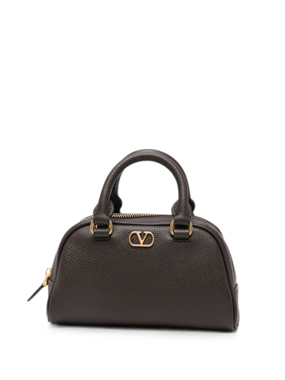 Valentino Garavani VLogo Mini Bowling Bag – 100% Calf Leather