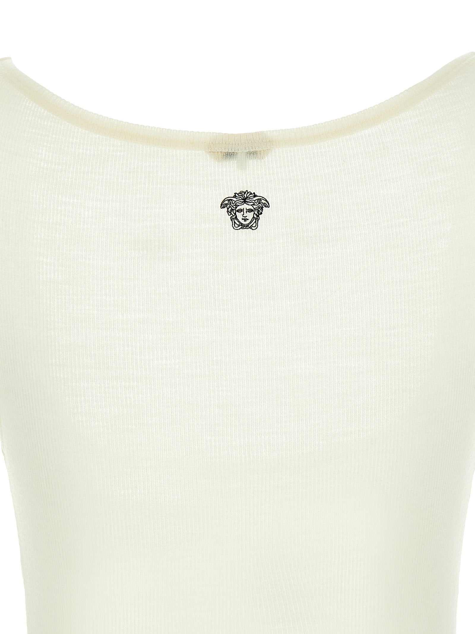 Versace La Medusa Embroidery Top – 100% virgin wool - view 4