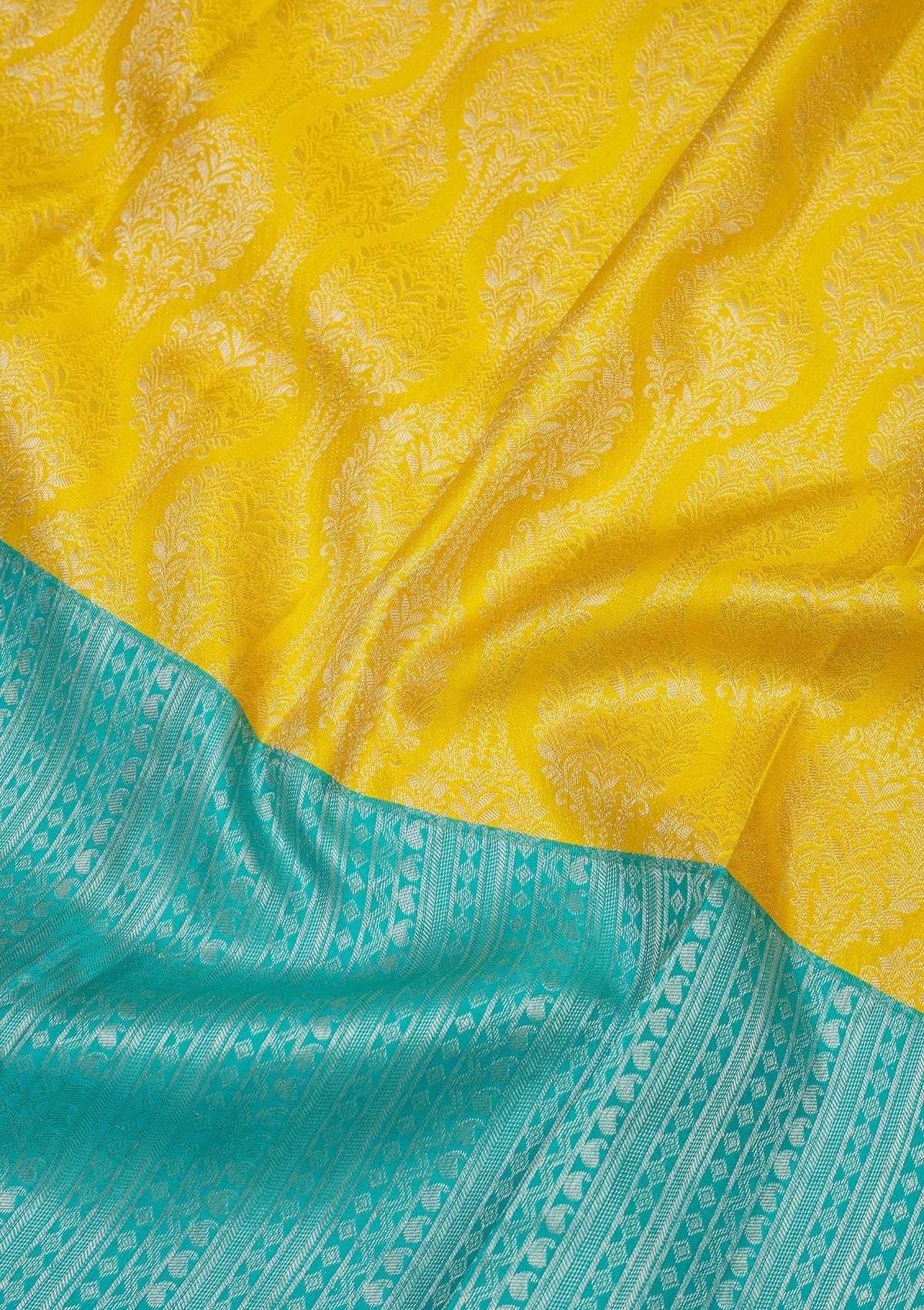 Koskii Sky Blue Zariwork Pure Silk Saree – Women's - view 2
