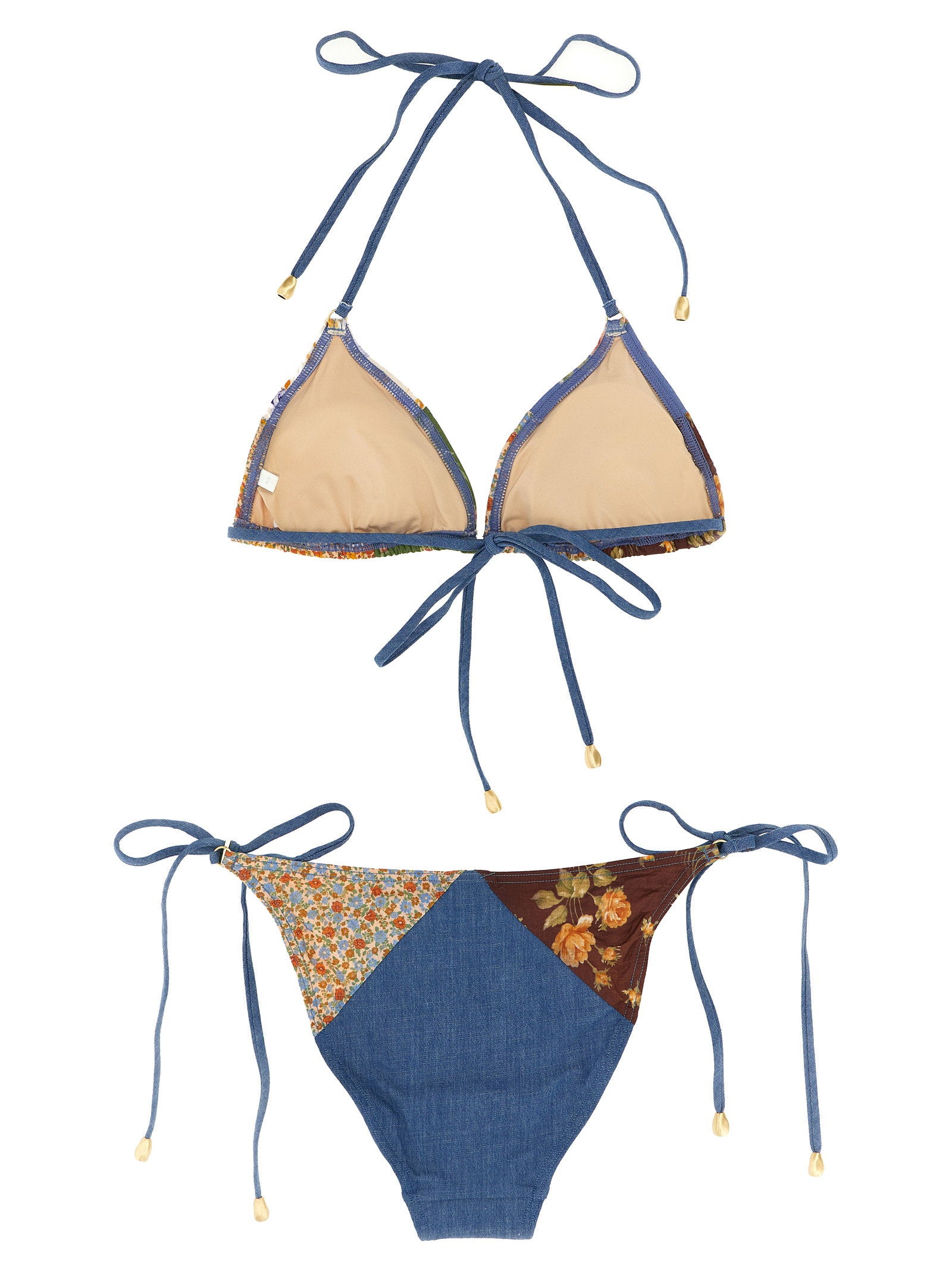 Zimmermann Lucky Cotton Mini Tri Bikini – 100% cotton - view 2