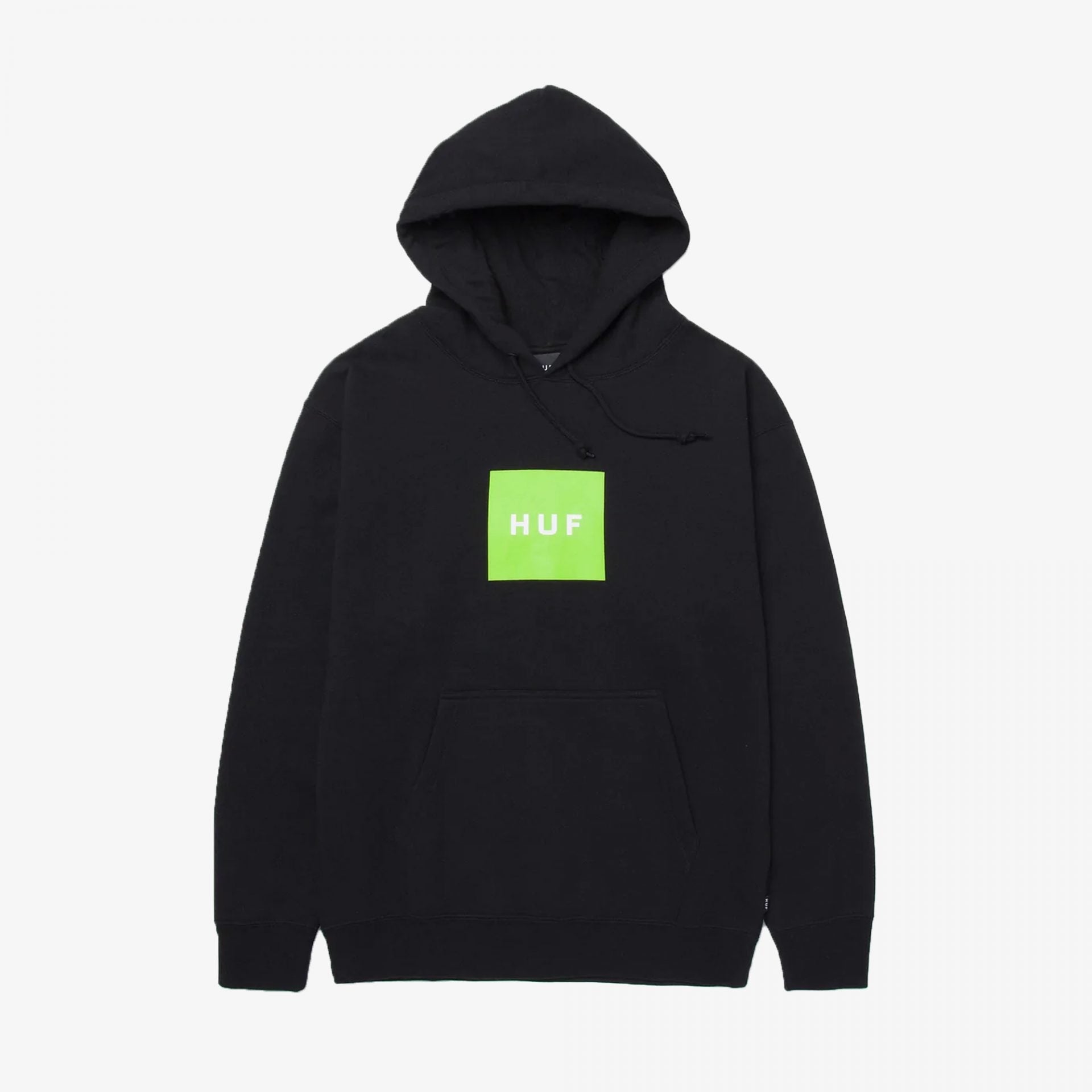 Huf | Essentials Box Logo Hoodie { Black - view 2